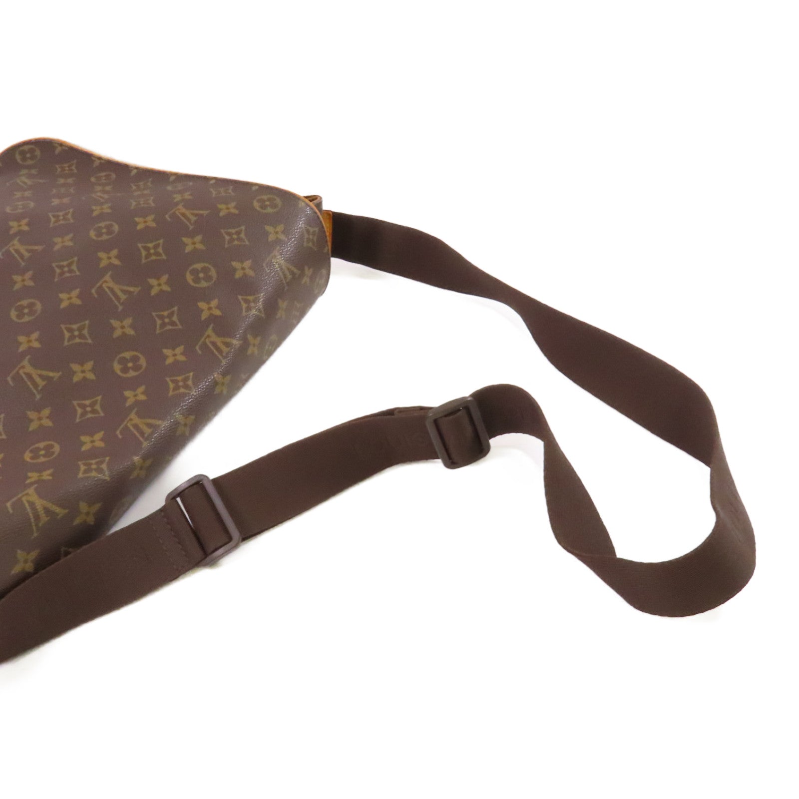 LOUIS VUITTON Monogram Abbeses Shoulder Bag金扣肩背袋啡色