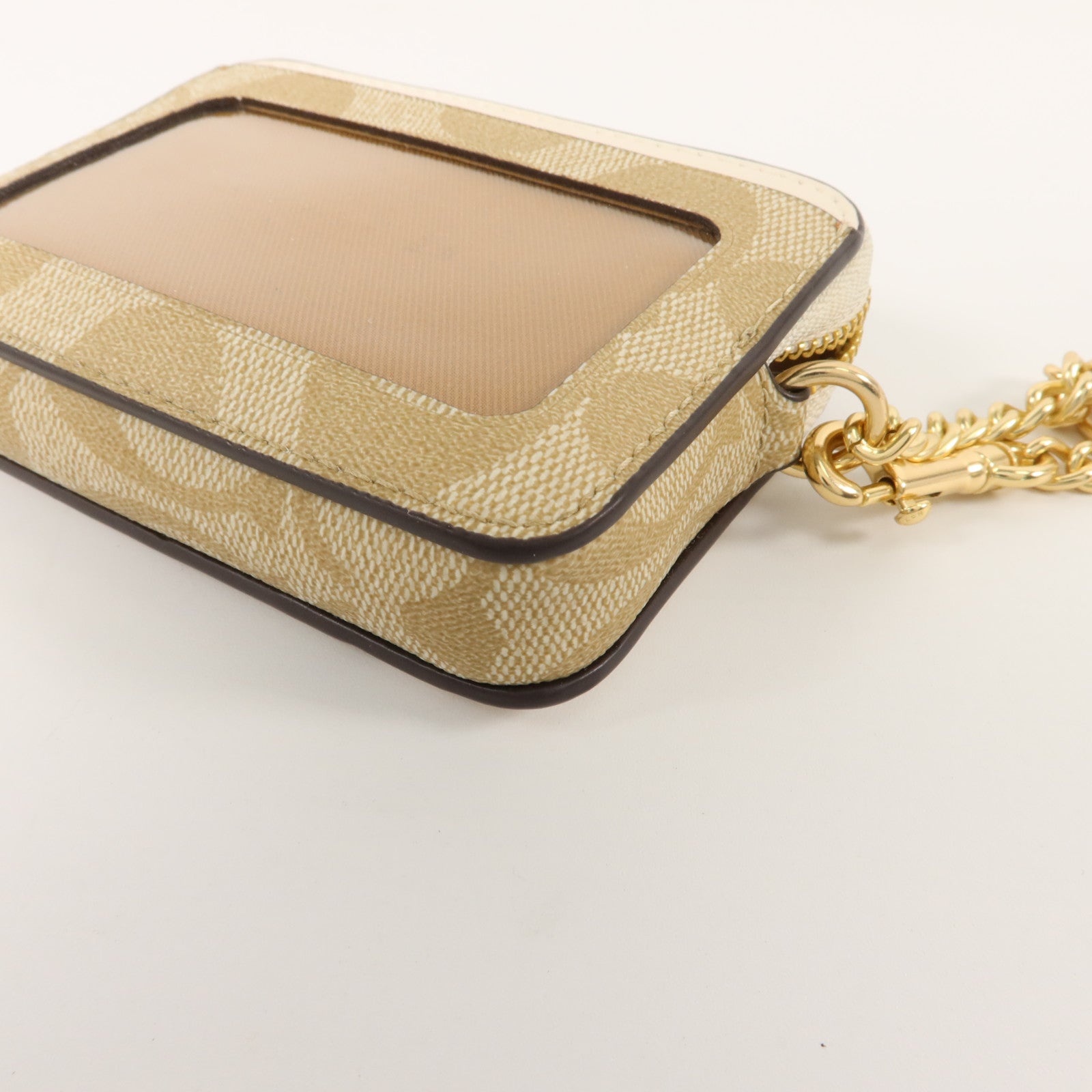 COACH 塗層帆布Zip Card Case卡片套