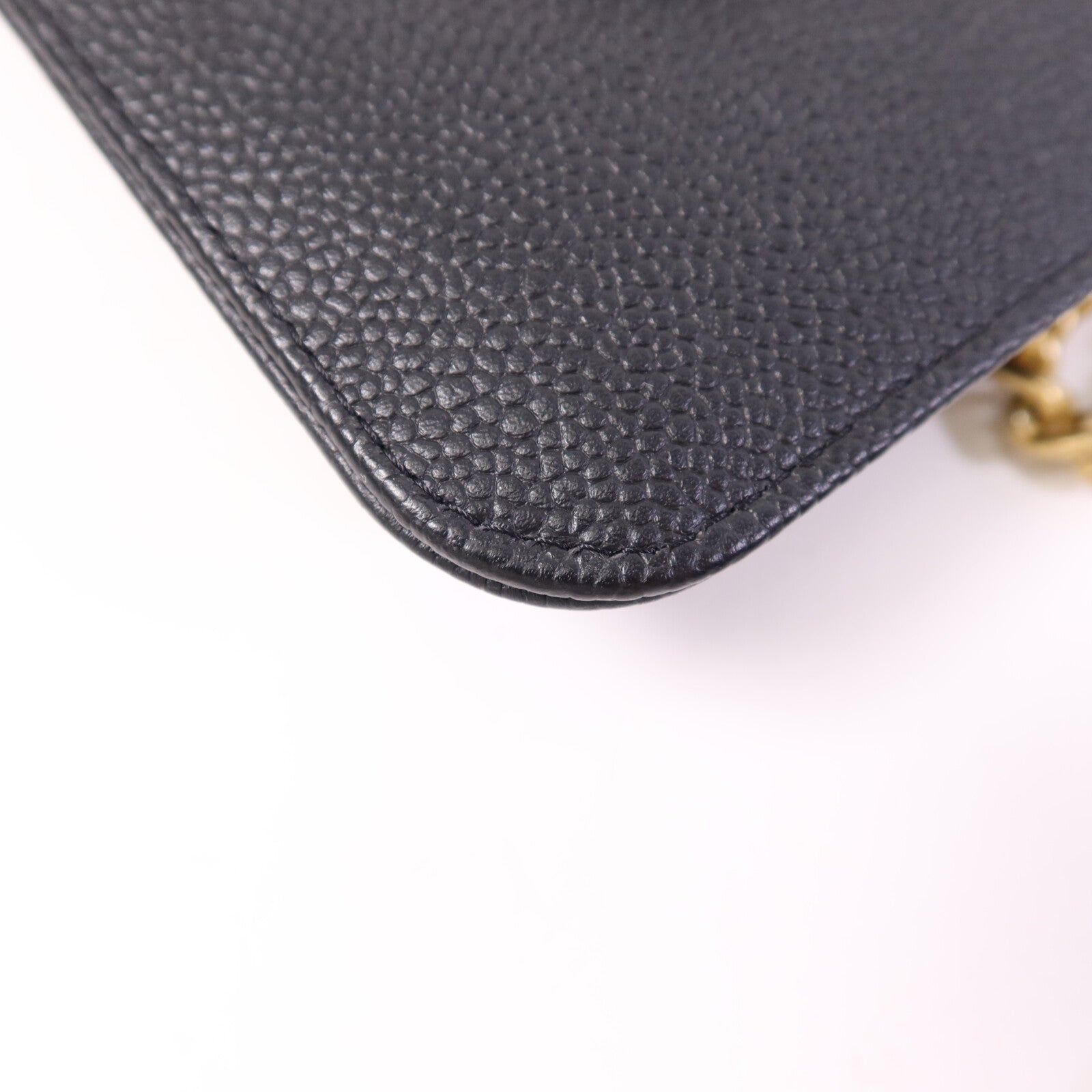 CHANEL 牛皮皮革Chain Shoulder Bag金扣鏈帶肩背袋
