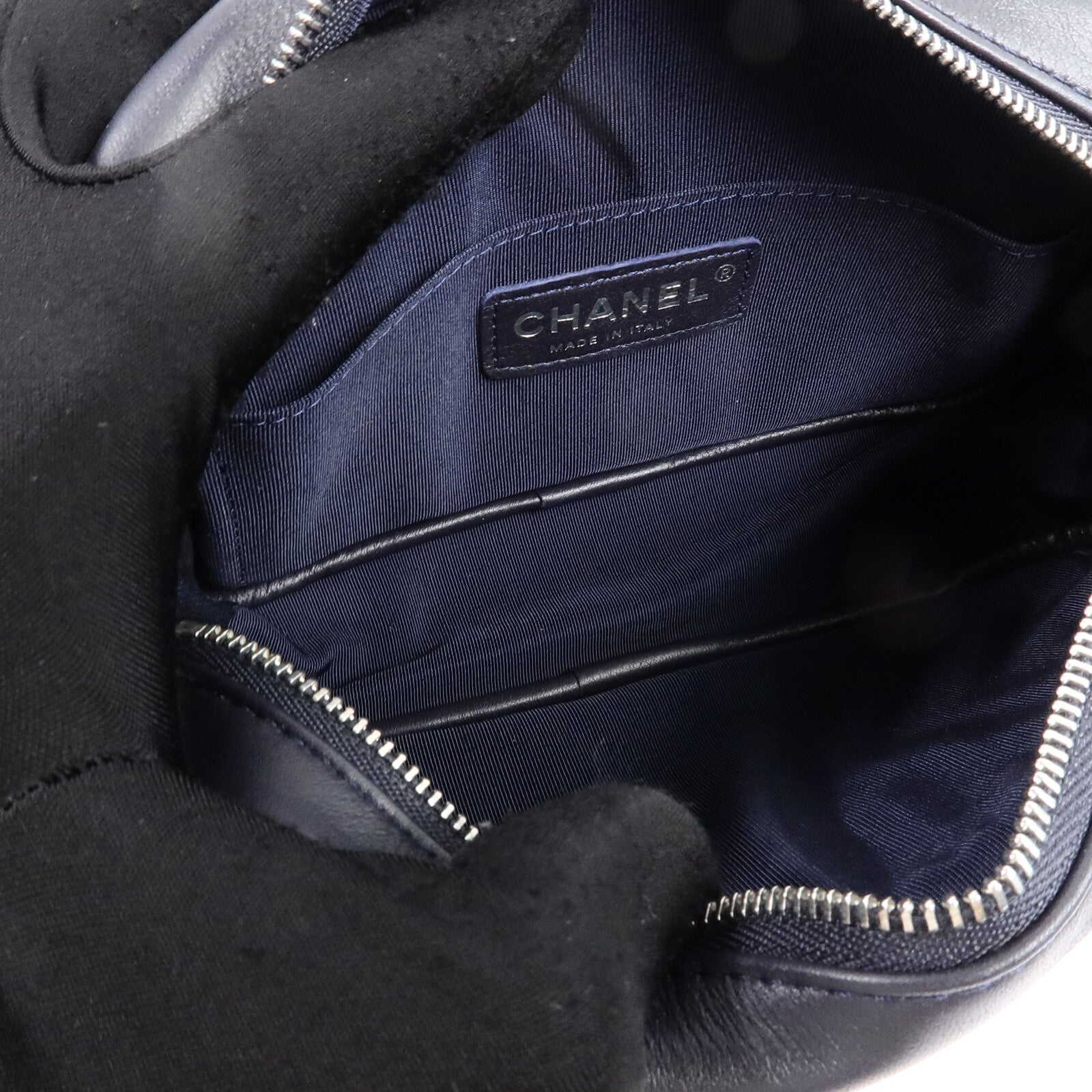 CHANEL 牛皮皮革Camera Bag鏈帶肩背袋