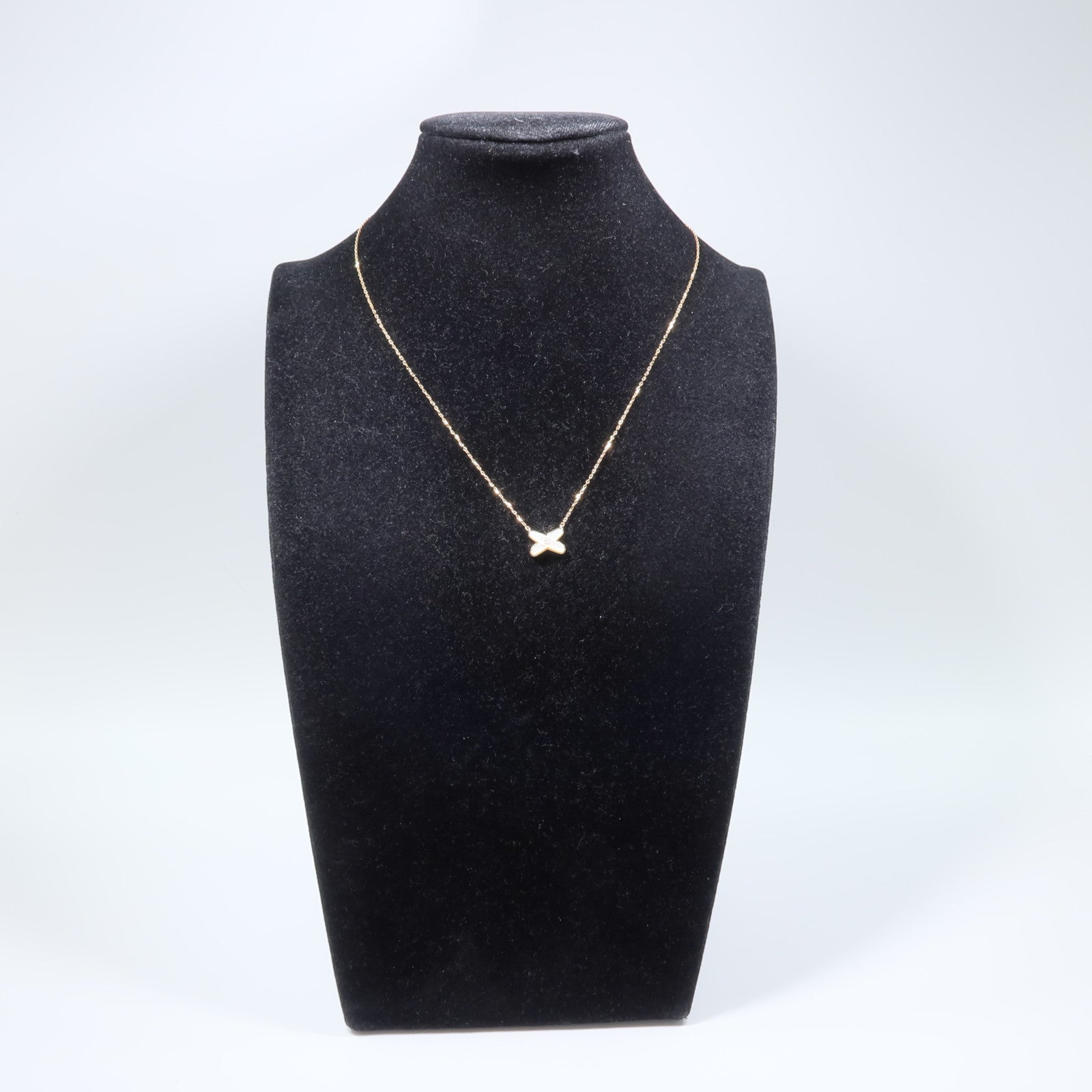 Chaumet 18K玫瑰金Jeux de Liens珍珠母貝/鑽石項鍊