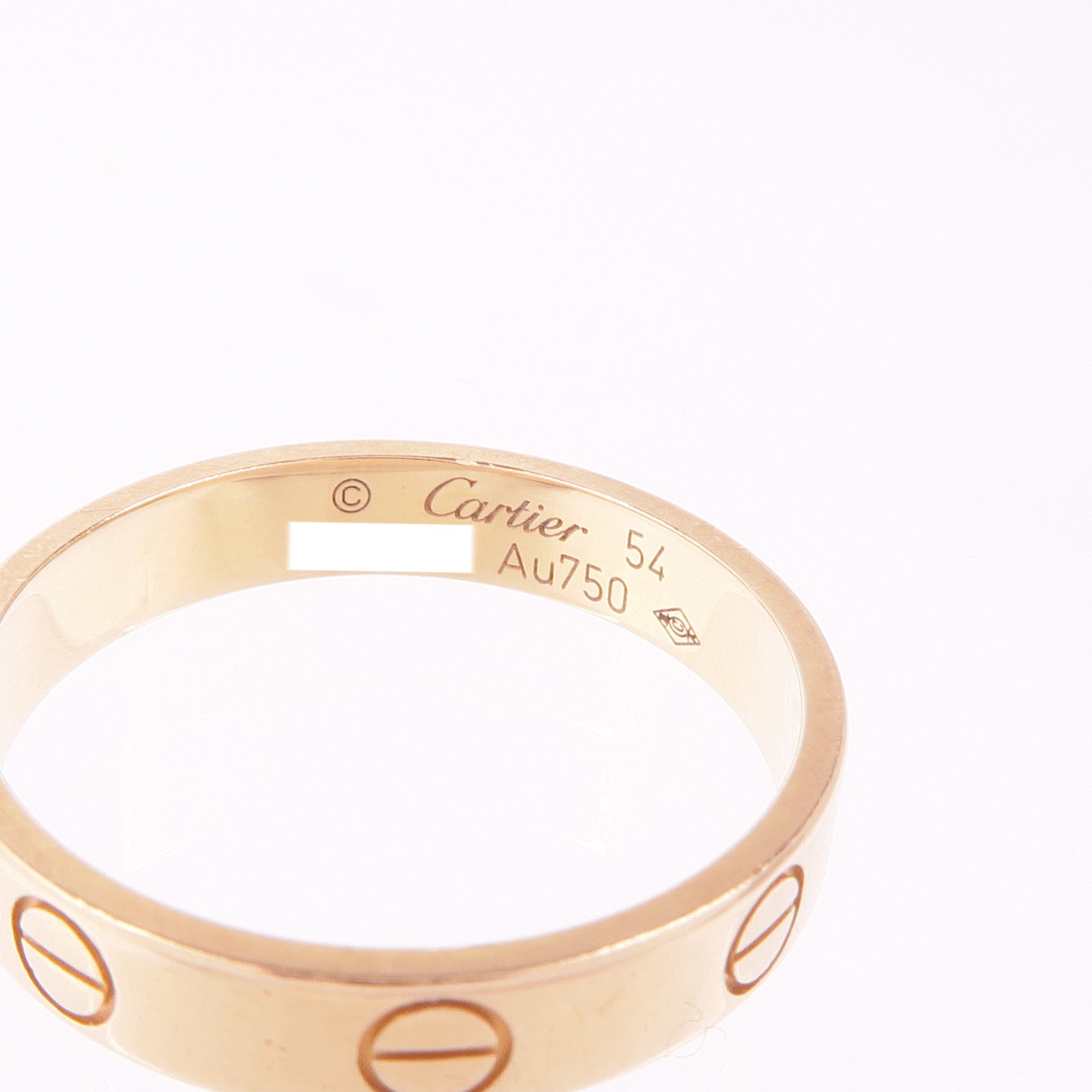 CARTIER 【激減優惠】18K玫瑰金Love Ring戒指Cartier#54/US#6.75