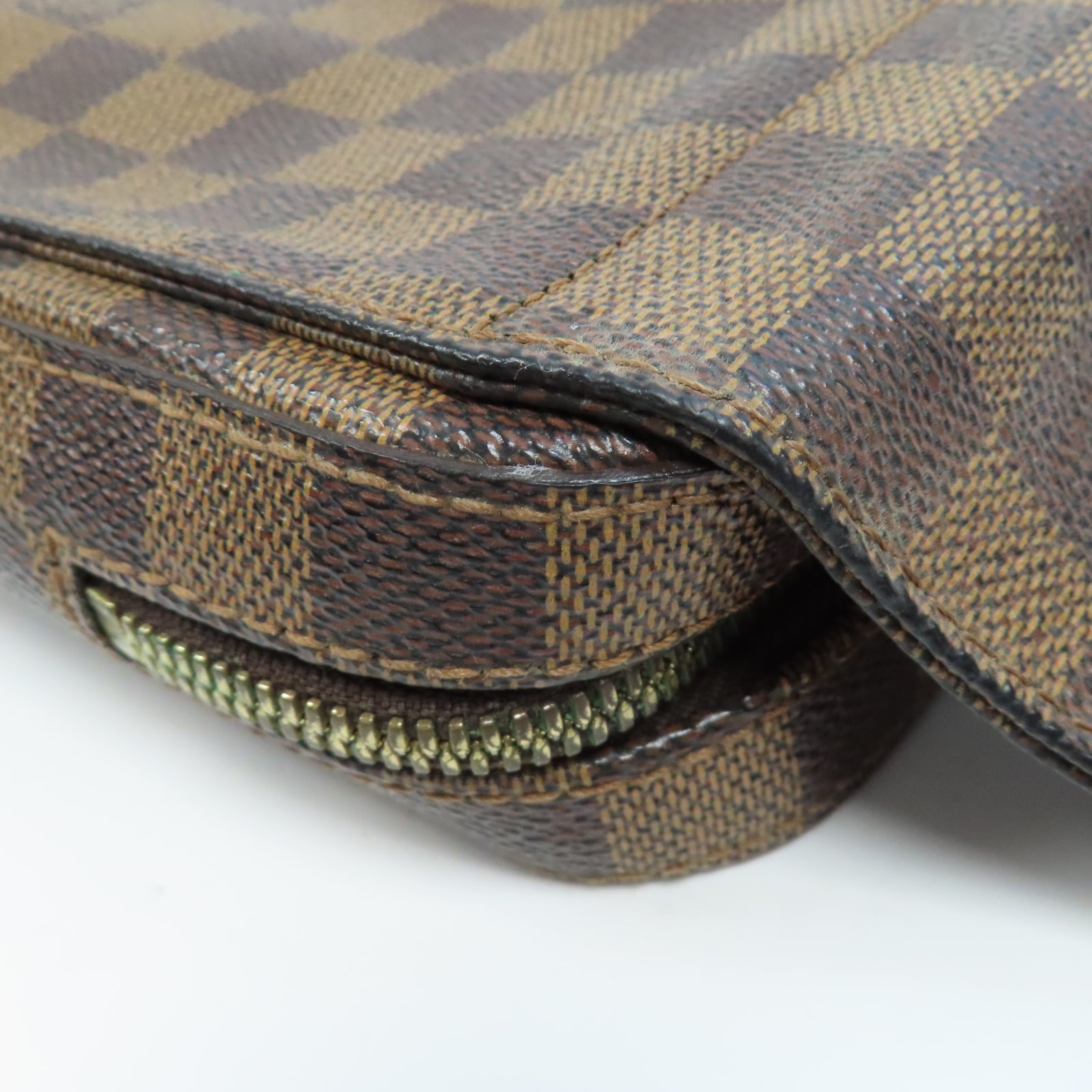 LOUIS VUITTON 【激減優惠】Damier Ebene Geronimos金扣腰包啡色