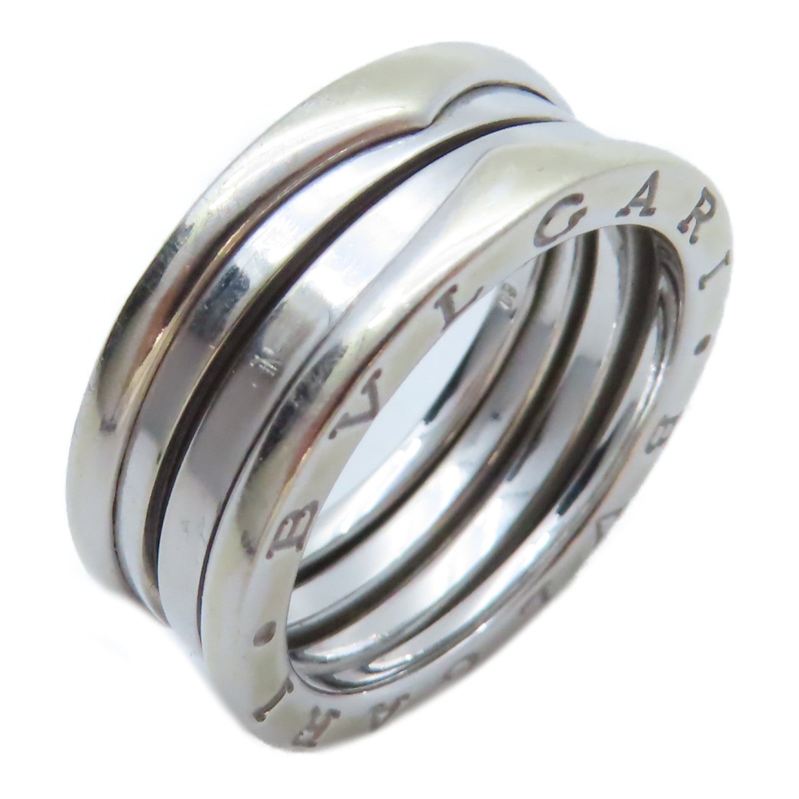 BVLGARI 18K白金B-zero1戒指US#8.5