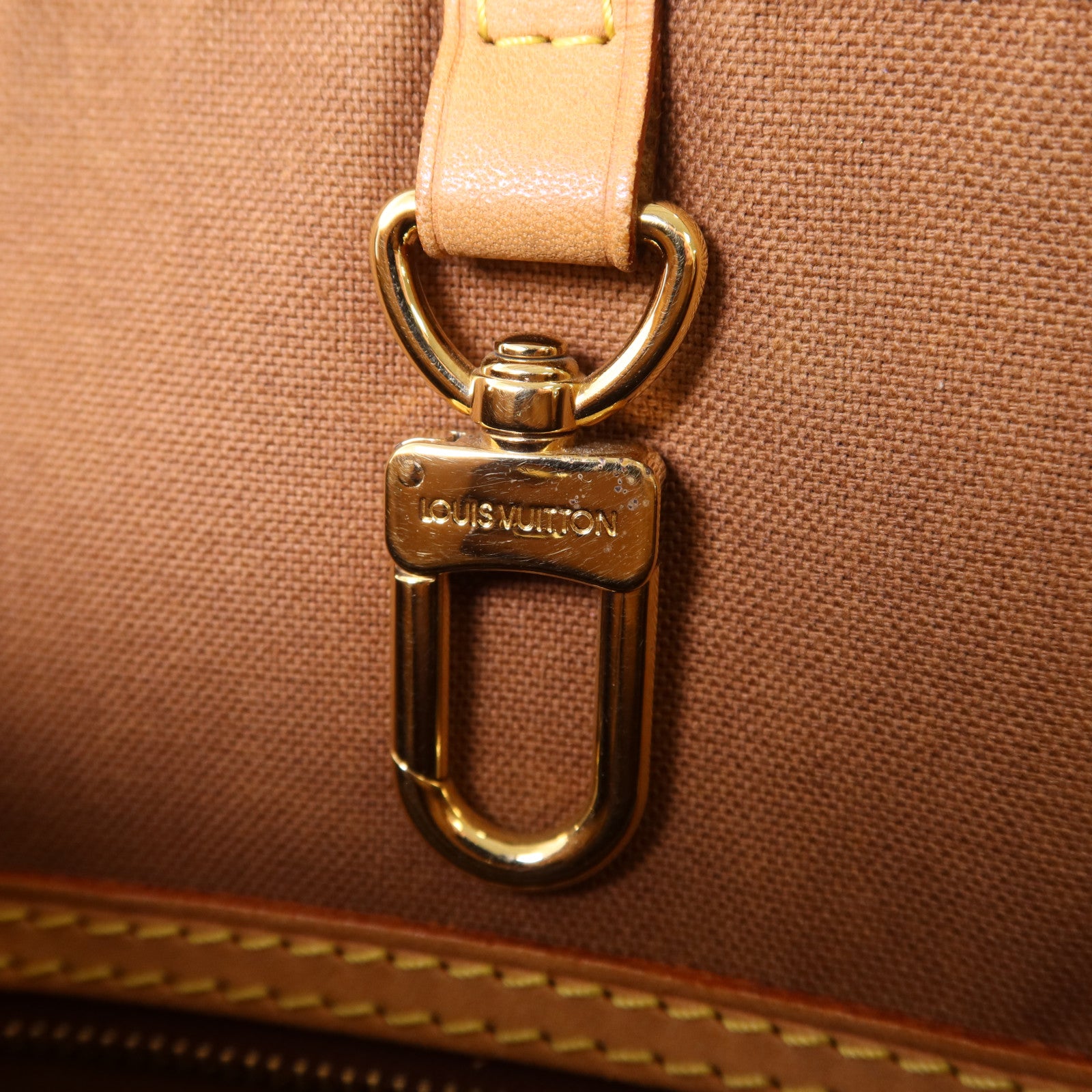 LOUIS VUITTON 【激減優惠】Monogram Batignolles金扣手挽袋棕色