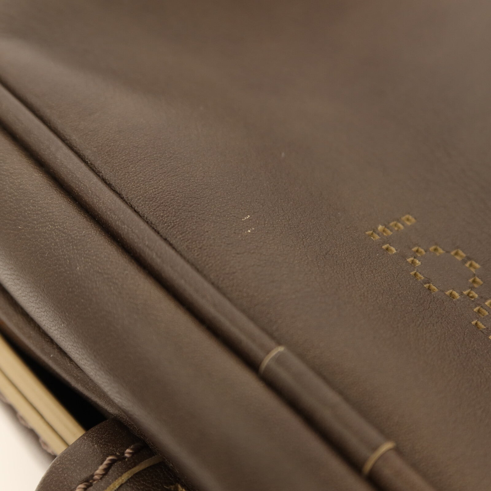 LOUIS VUITTON 【激減優惠】Bequia皮革Trotter GM金扣肩背袋