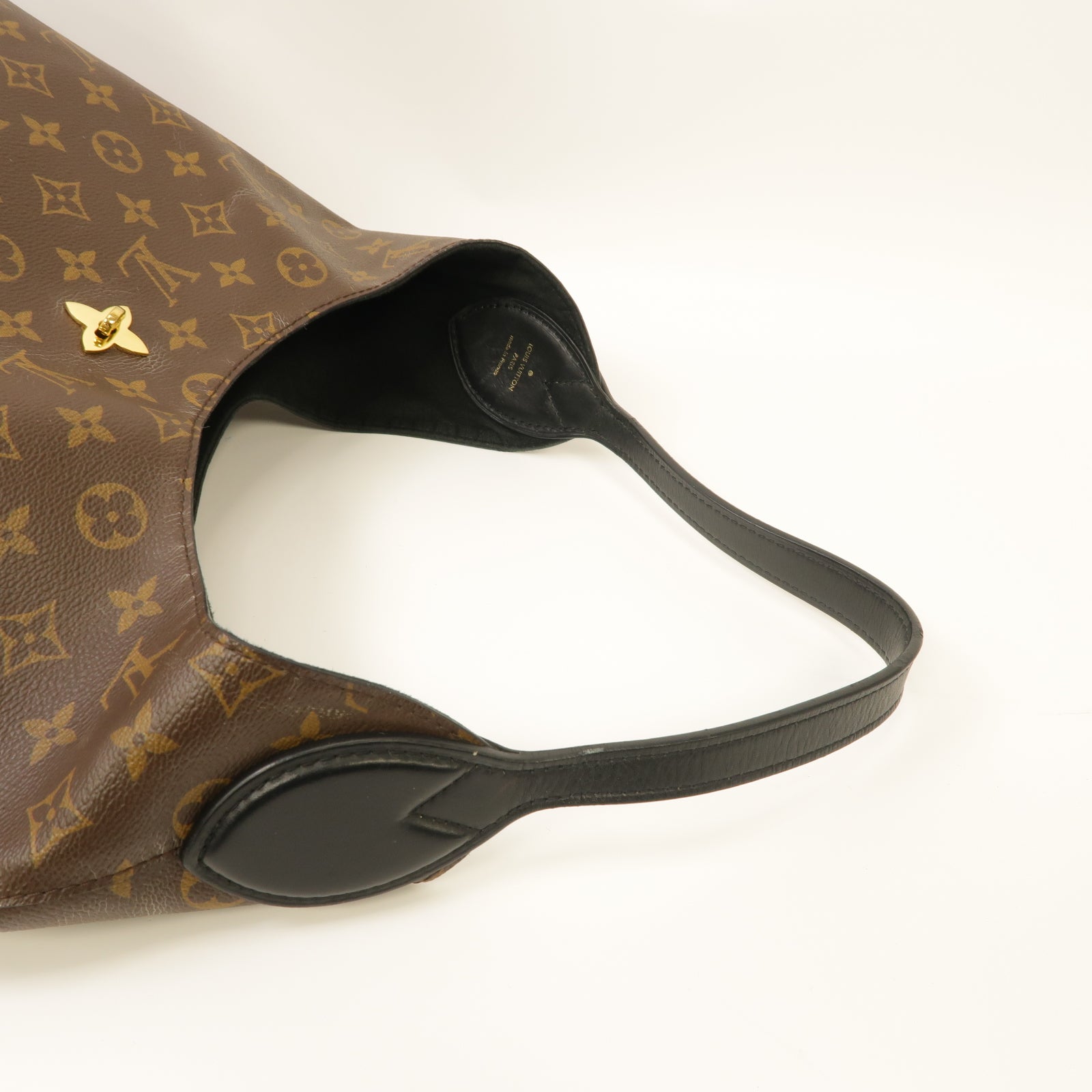LOUIS VUITTON 【激減優惠】Monogram Flower Hobo金扣肩背袋啡色