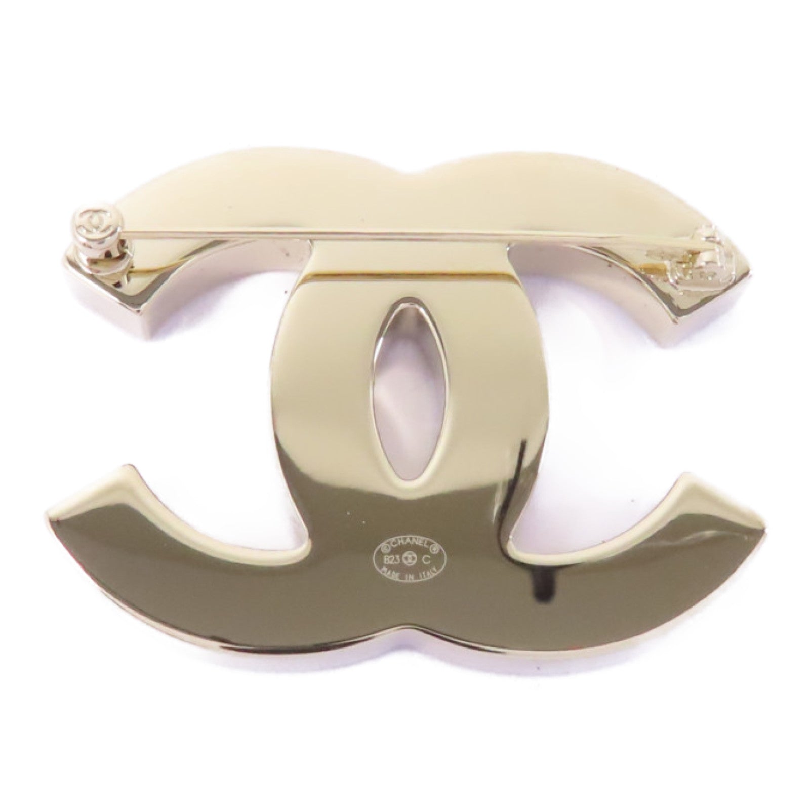 CHANEL 【激減優惠】金屬Brooch胸針粉紅色/黑色