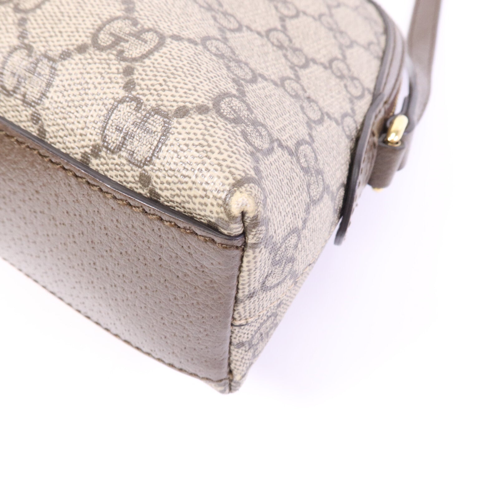 GUCCI 塗層帆布GG Ophidia金扣肩背袋