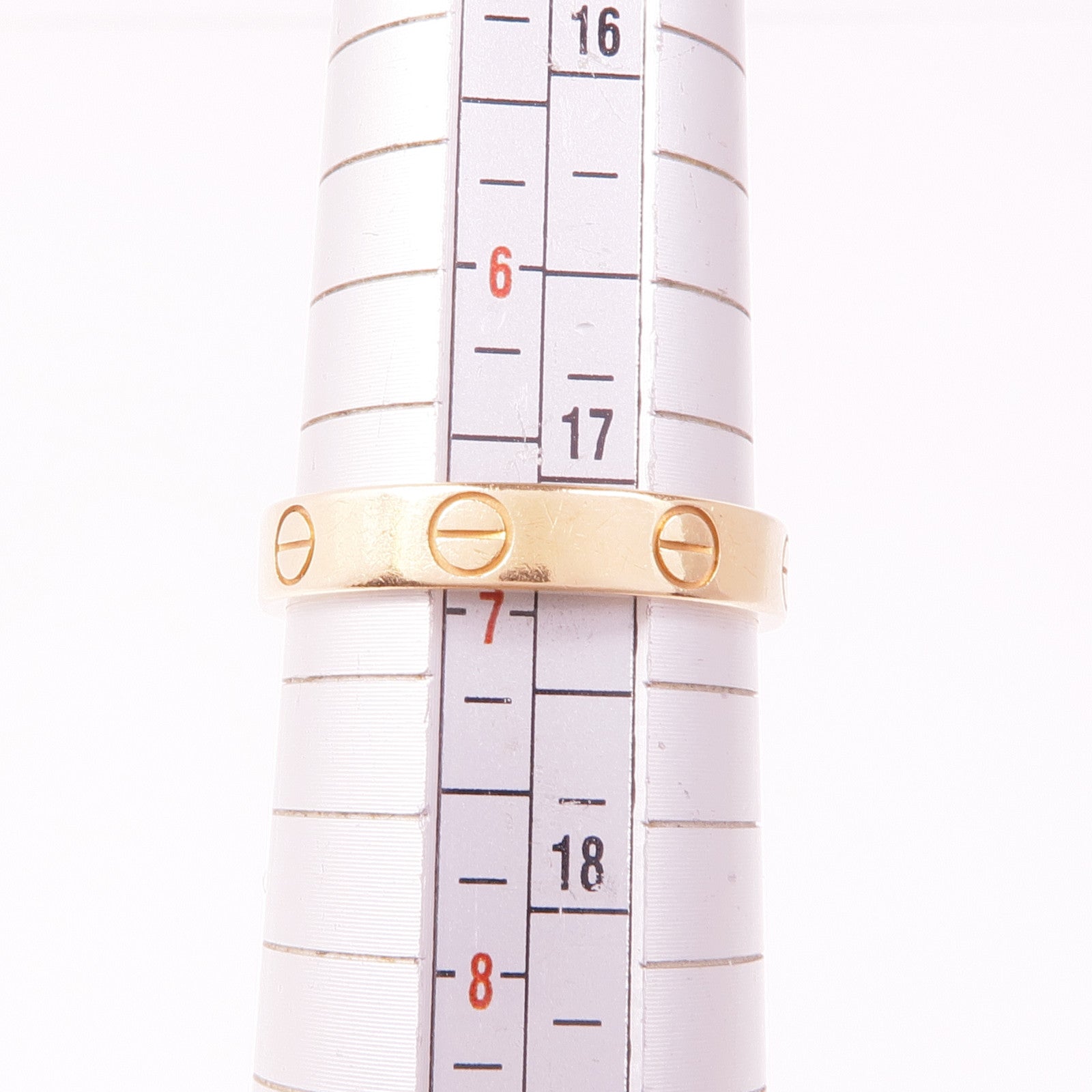 CARTIER 18K玫瑰金Love Ring戒指Cartier#54/US#6.75