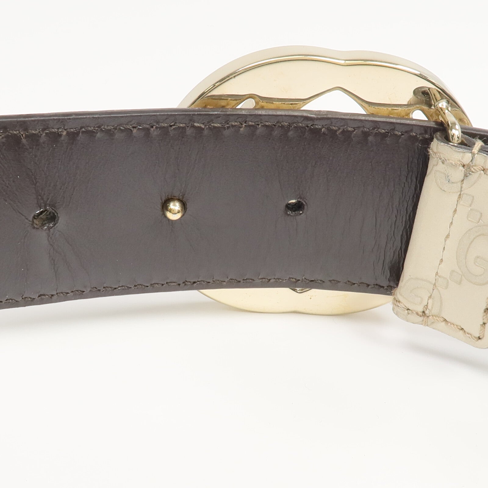 GUCCI 牛皮皮革Interlocking GG Belt皮帶