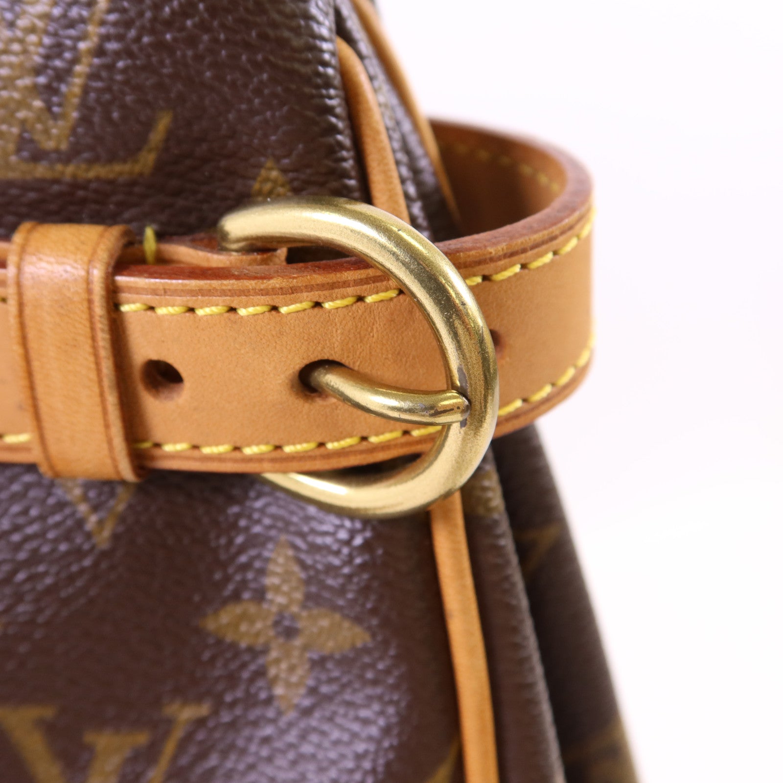 LOUIS VUITTON 【激減優惠】Monogram Batignolles金扣手挽袋棕色