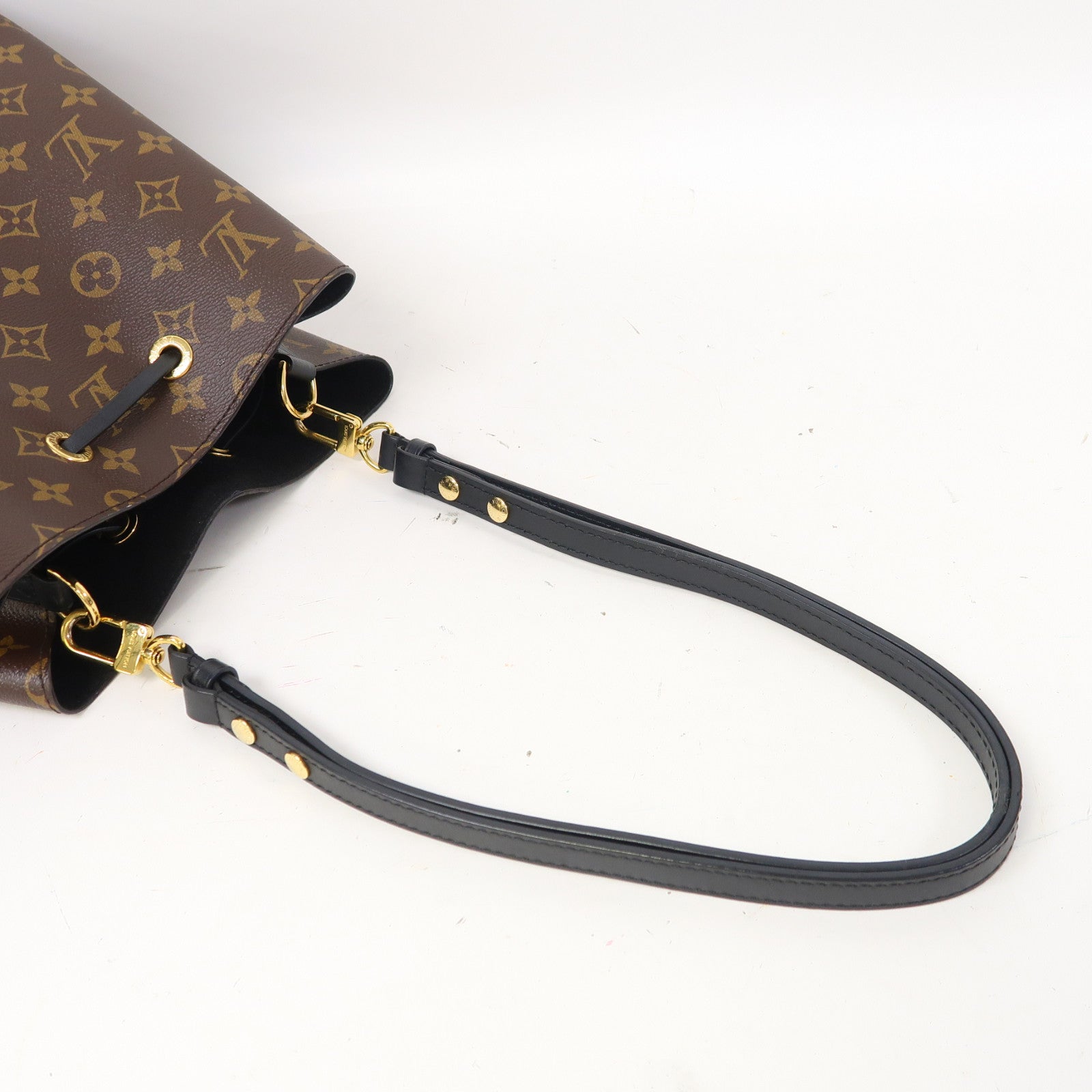 LOUIS VUITTON Monogram Neo Noe MM金扣肩背袋啡色