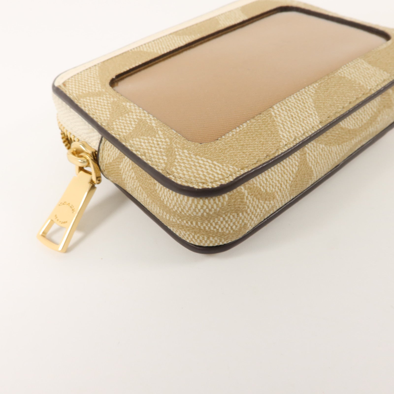 COACH 塗層帆布Zip Card Case卡片套