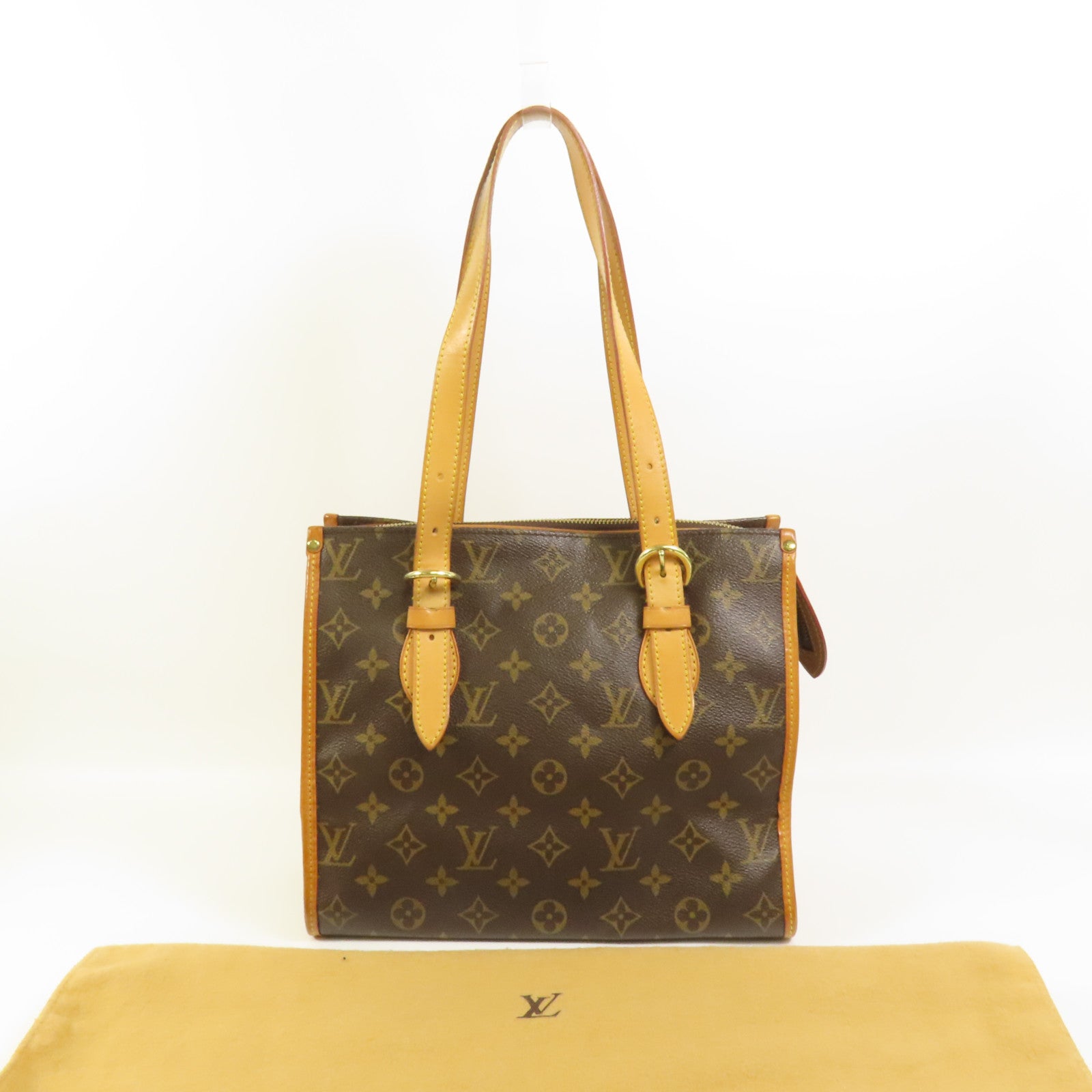 LOUIS VUITTON Monogram Popincourt Haut金扣肩背袋