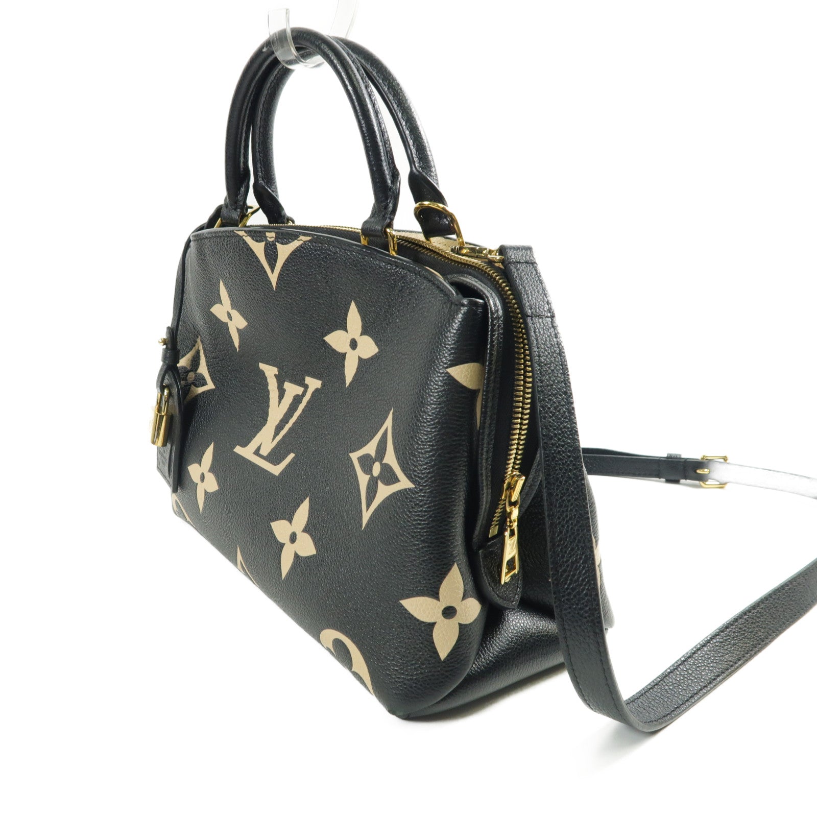 LOUIS VUITTON Monogram/Empreinte Petit Palais金扣手挽肩背兩用袋