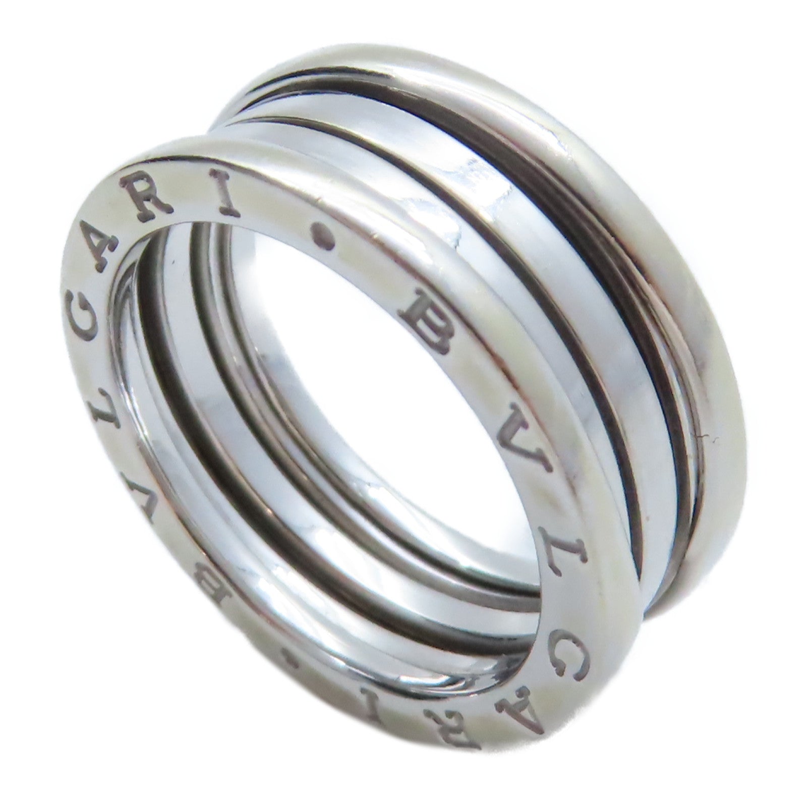 BVLGARI 18K白金B-zero1戒指US#8.5