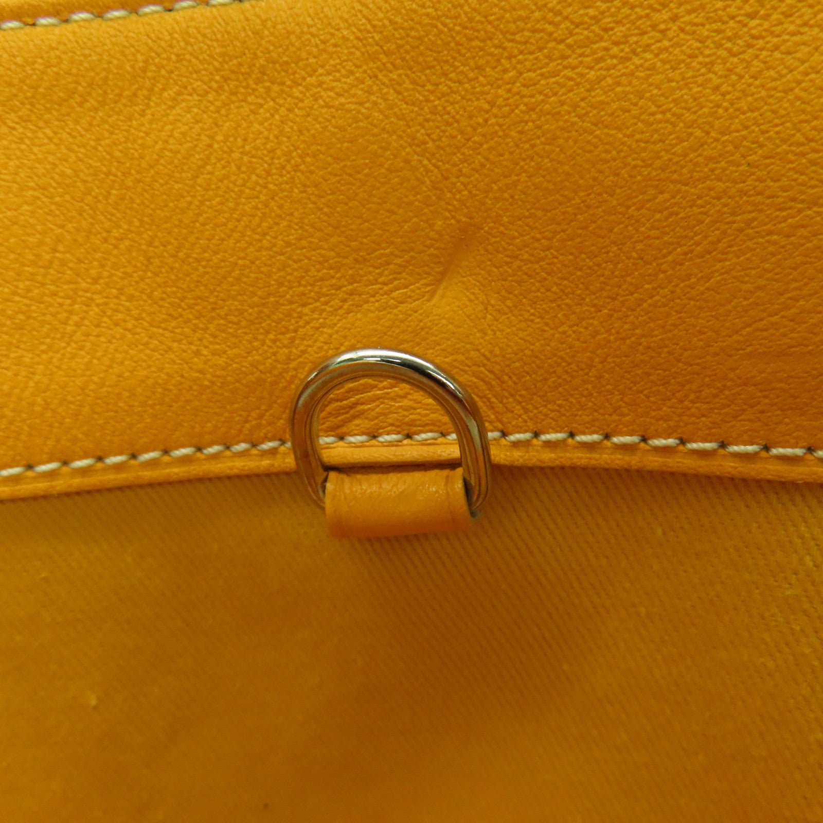 GOYARD 【清倉大減價】塗層帆布 Goyardine Voltaire Smile Tote銀扣手挽袋黃色