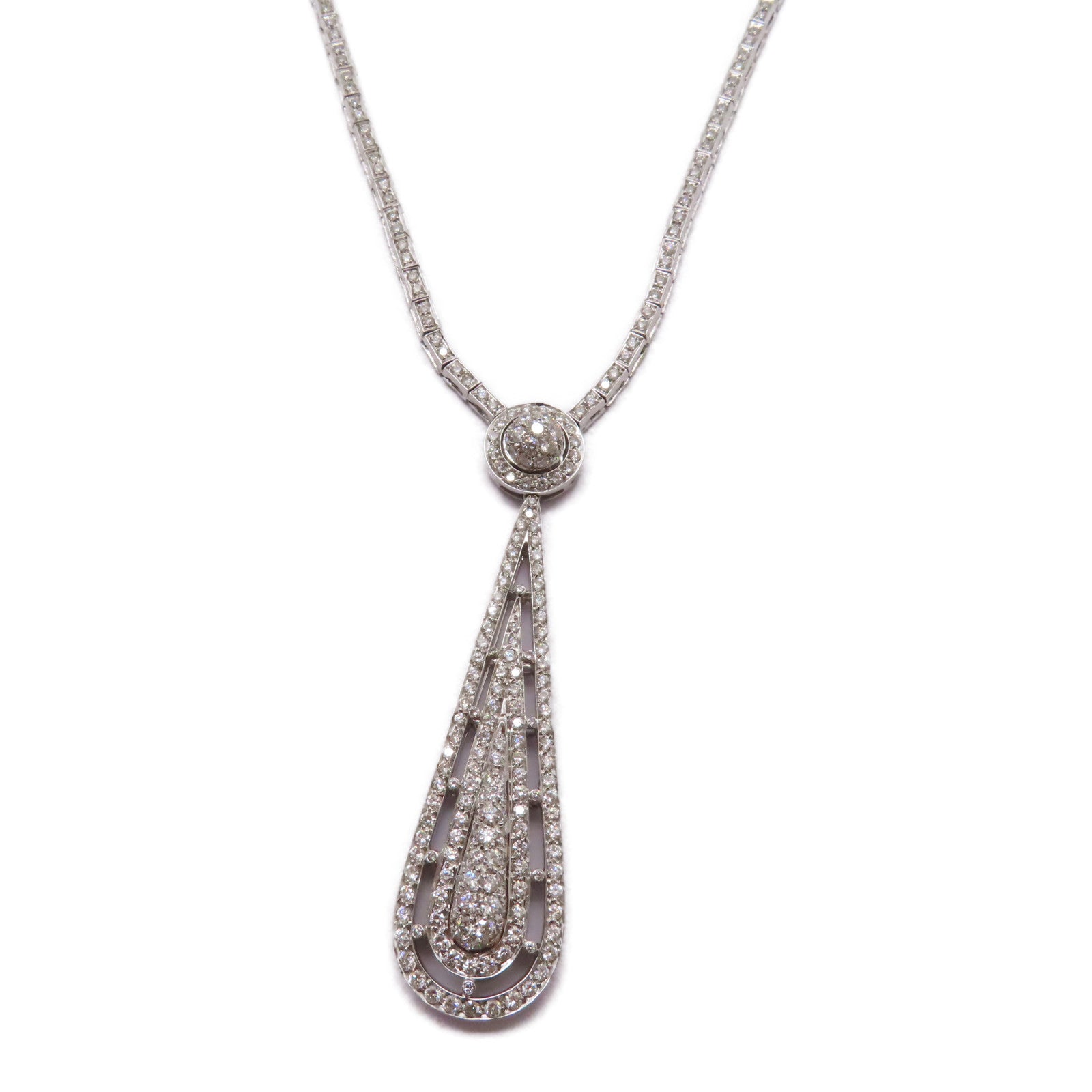 JEWELRY 18K白金Diamond Necklace 6.30ct鑽石項鍊