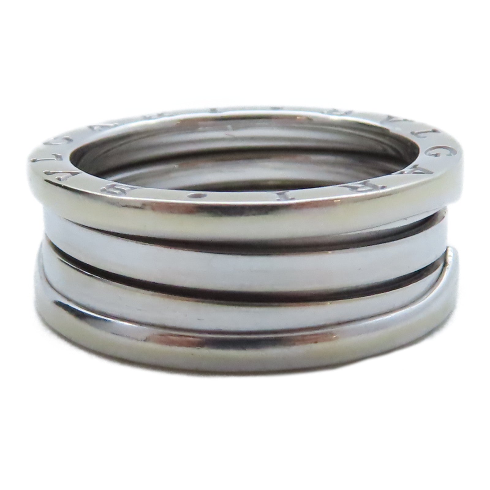BVLGARI 18K白金B-zero1戒指US#8.5