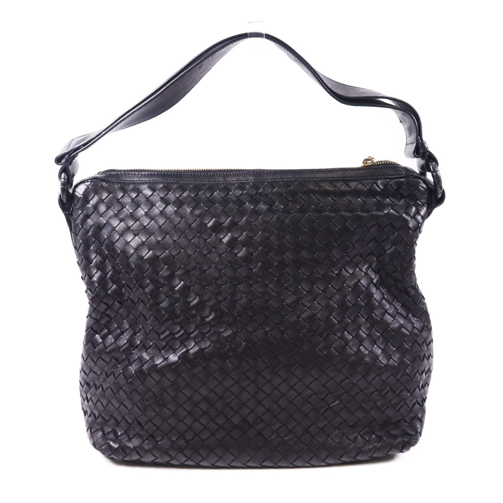 BOTTEGA VENETA 羊皮皮革Shoulder Bag金扣肩背袋