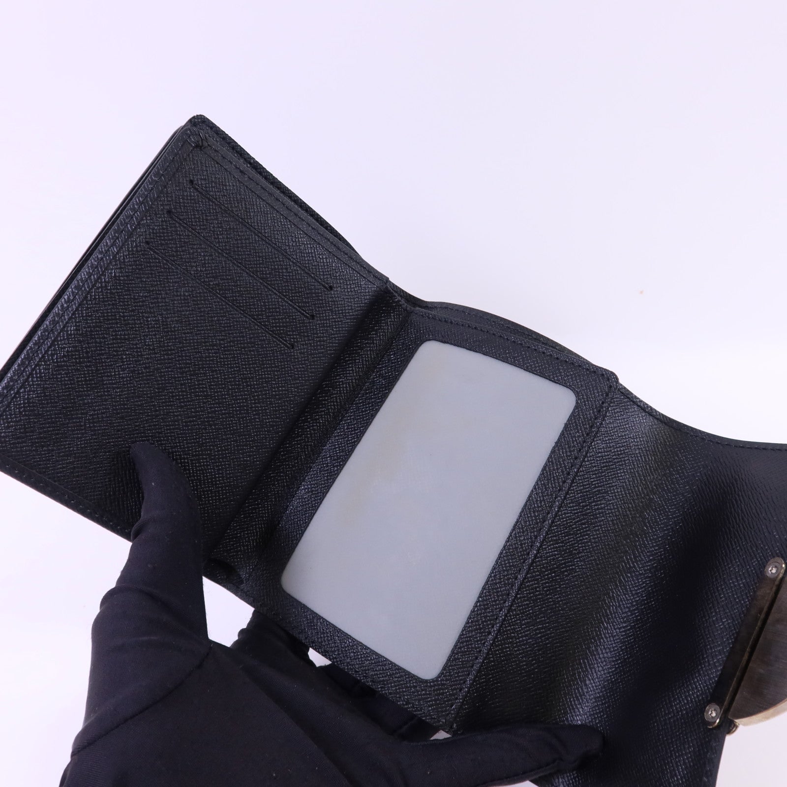 LOUIS VUITTON Epi Portefeuille Joey銀扣錢包