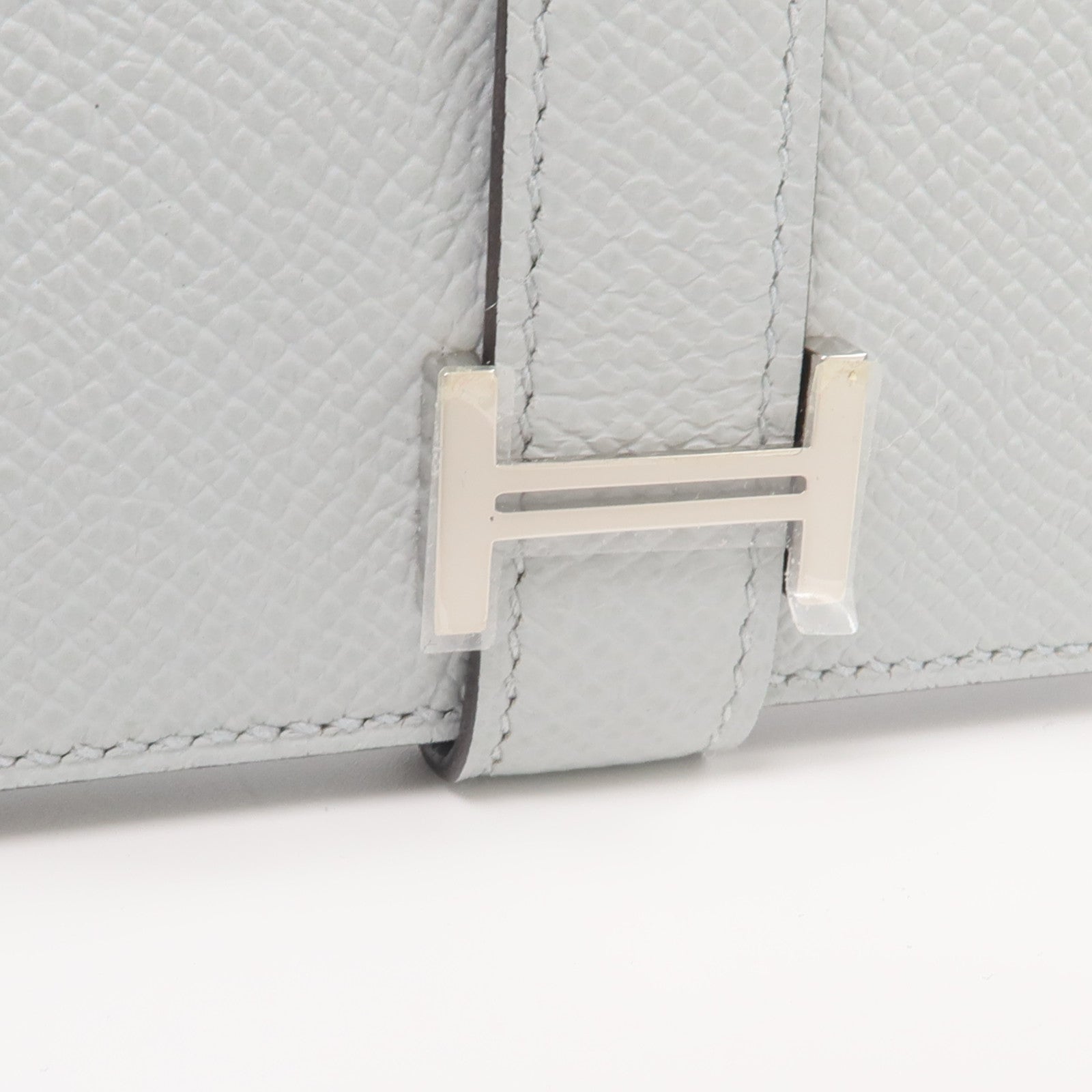 HERMES 【激減優惠】Epsom皮革Bearn Card Case銀扣卡片套