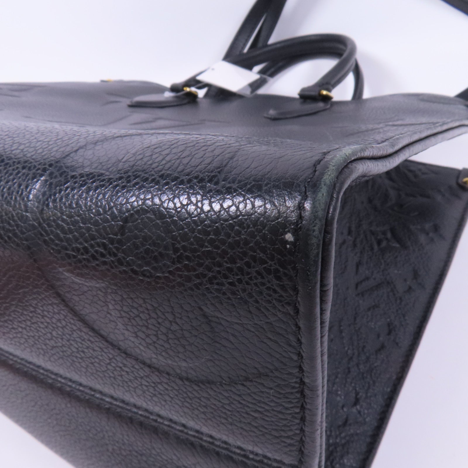 LOUIS VUITTON Monogram Empreinte On The Go MM金扣手挽肩背兩用袋