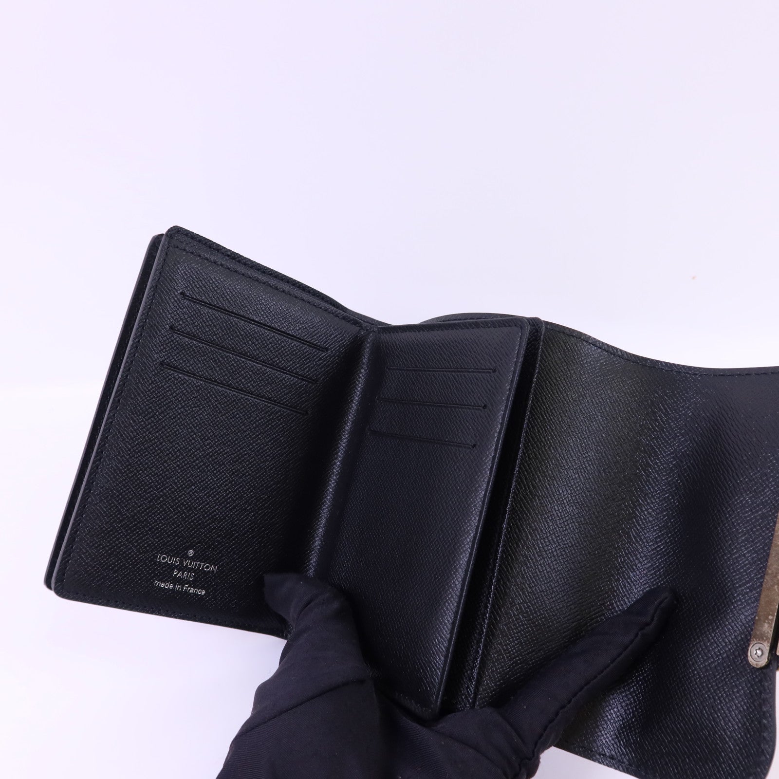 LOUIS VUITTON Epi Portefeuille Joey銀扣錢包