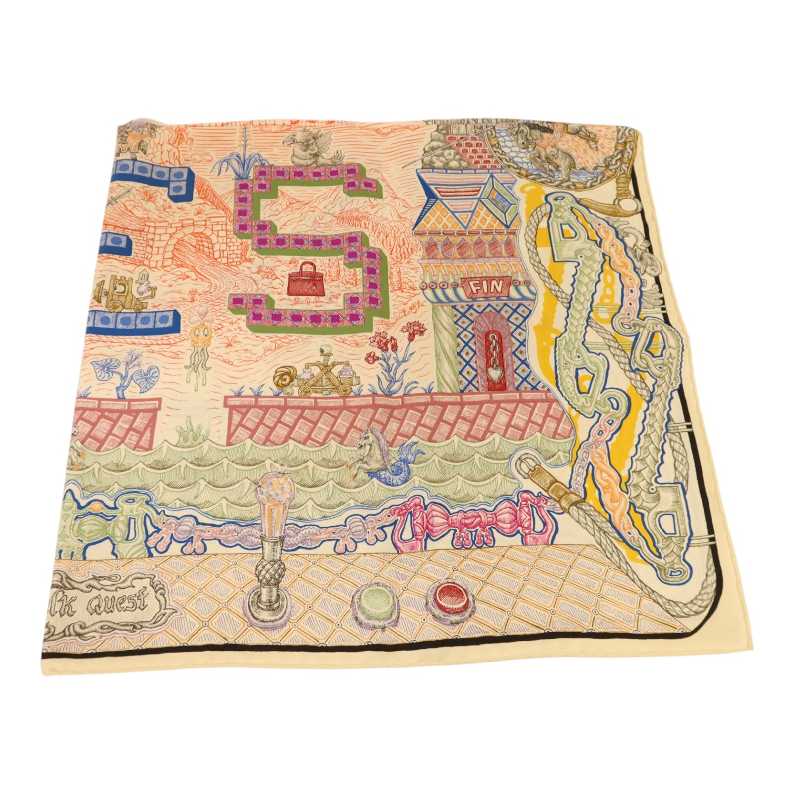 HERMES 絲質Scaft 90x90絲巾