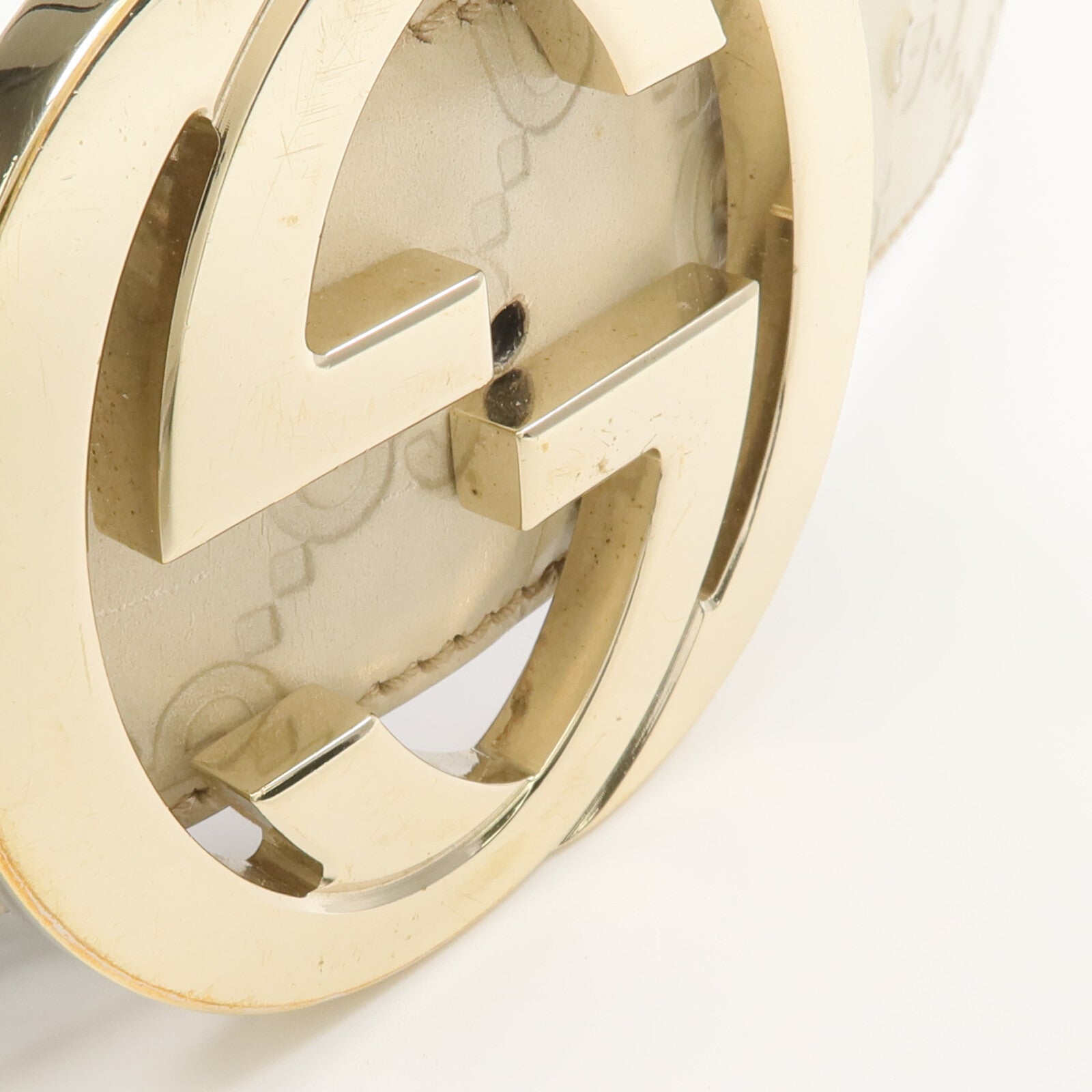 GUCCI 牛皮皮革Interlocking GG Belt皮帶