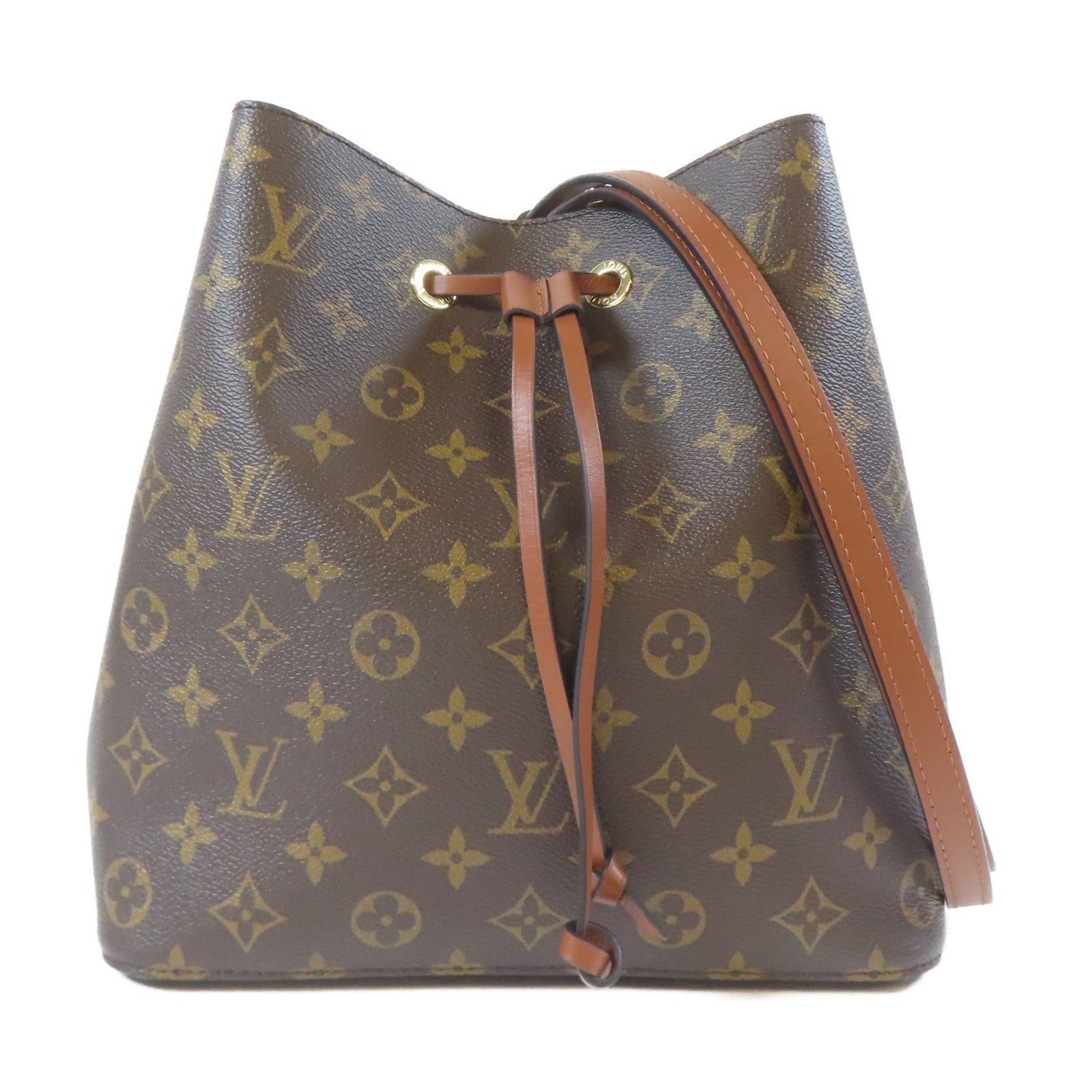 LOUIS VUITTON Monogram Neo Noe MM金扣肩背袋啡色