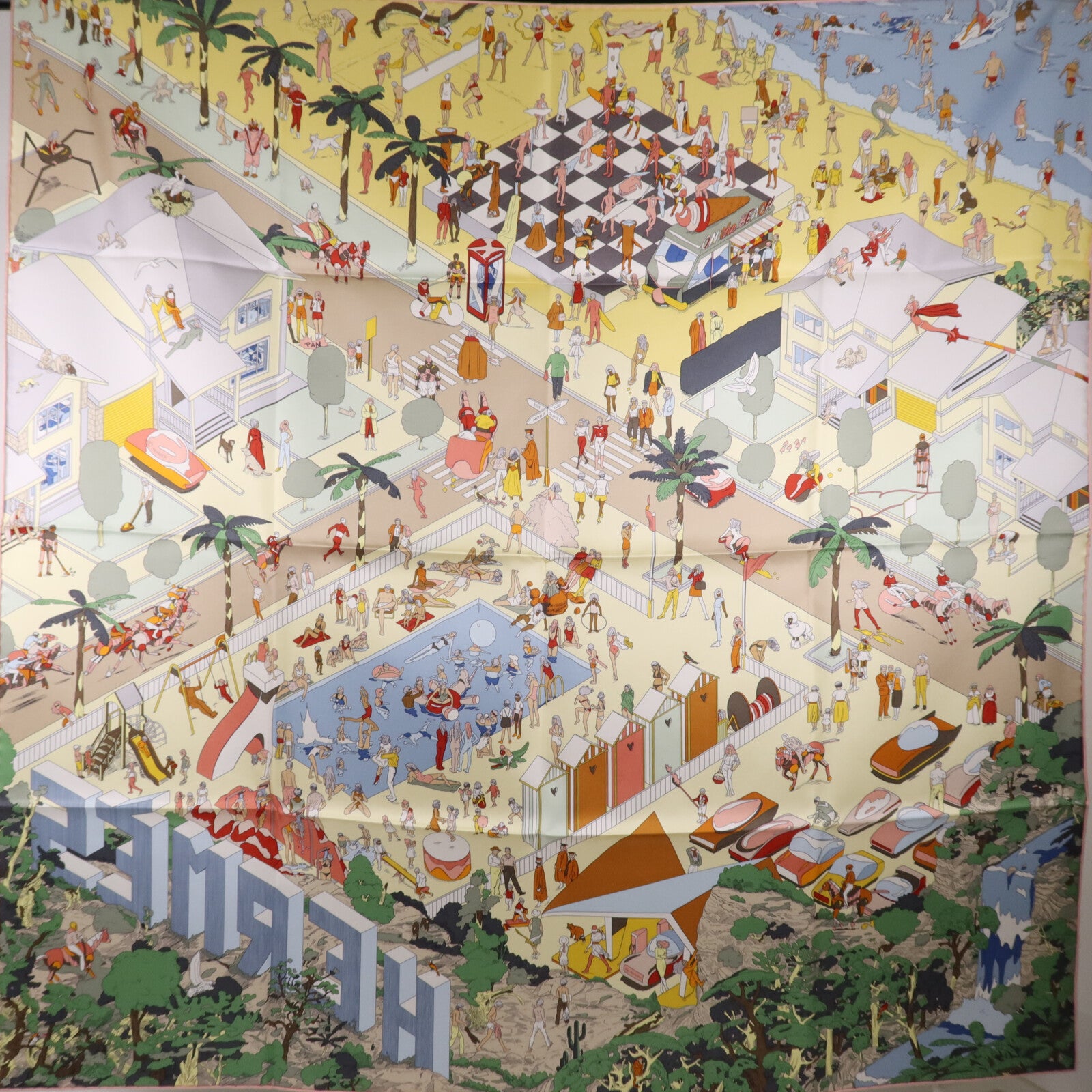 HERMES 絲質Scarf 90X90絲巾