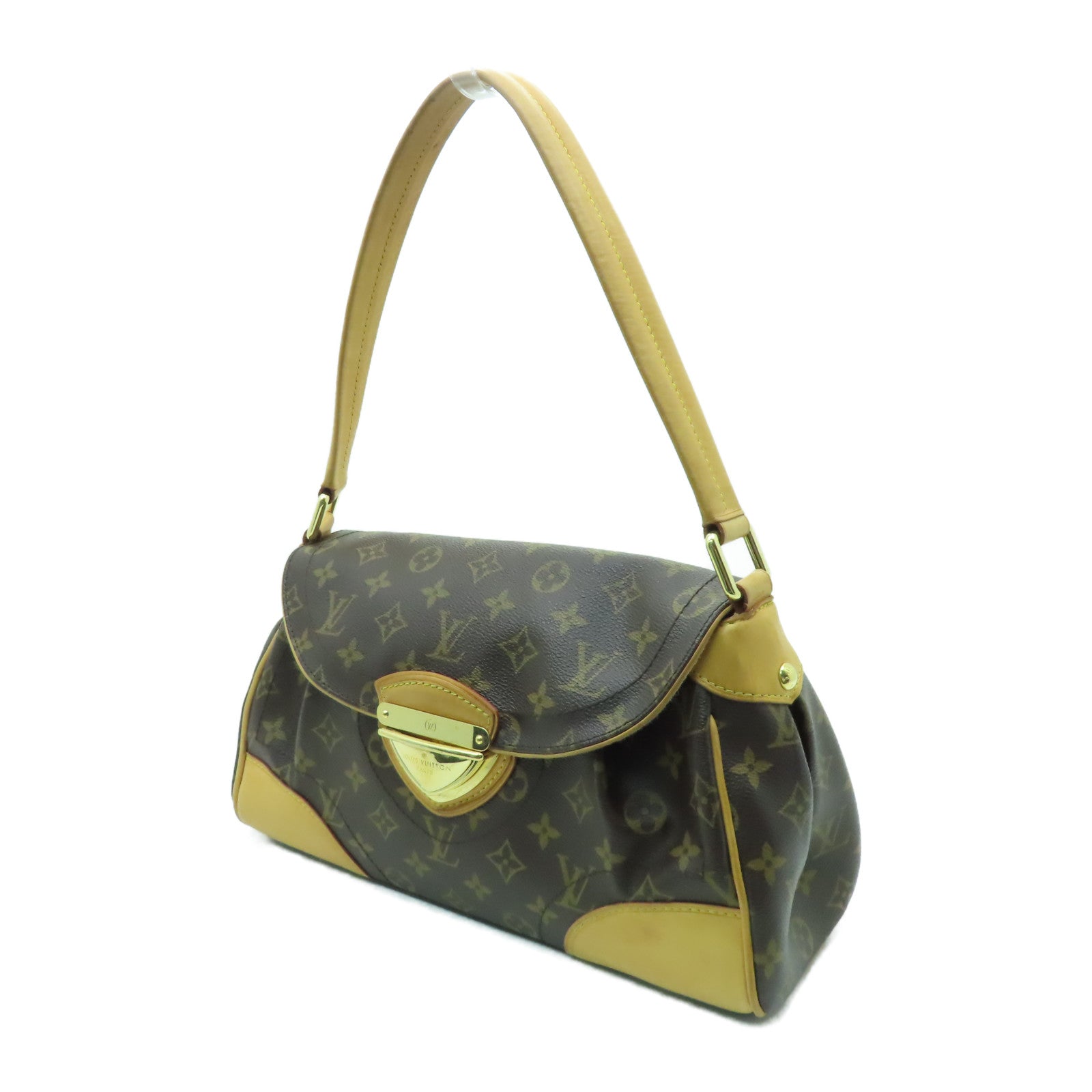 LOUIS VUITTON 【激減優惠】Monogram Beverly MM金扣肩背袋啡色
