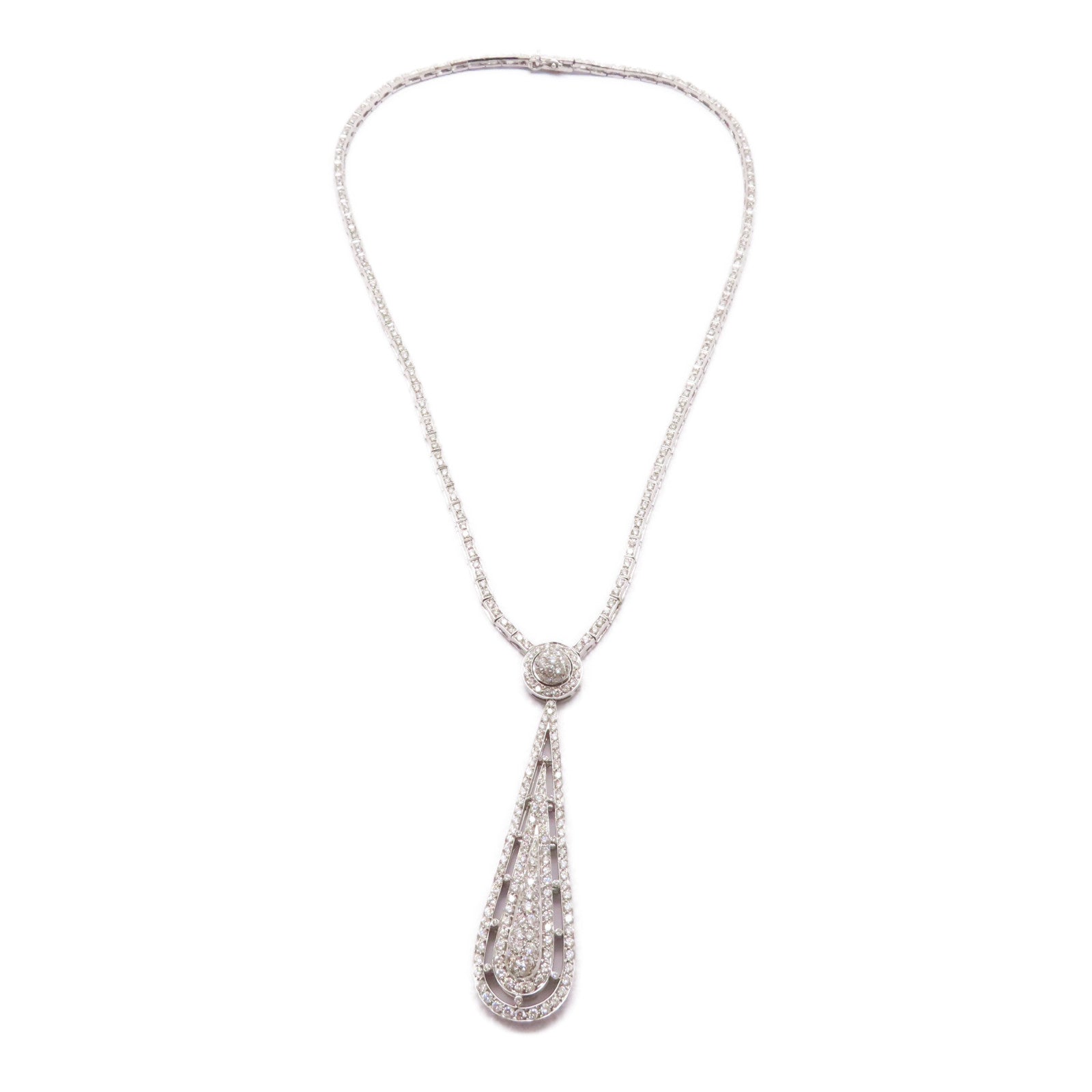 JEWELRY 18K白金Diamond Necklace 6.30ct鑽石項鍊