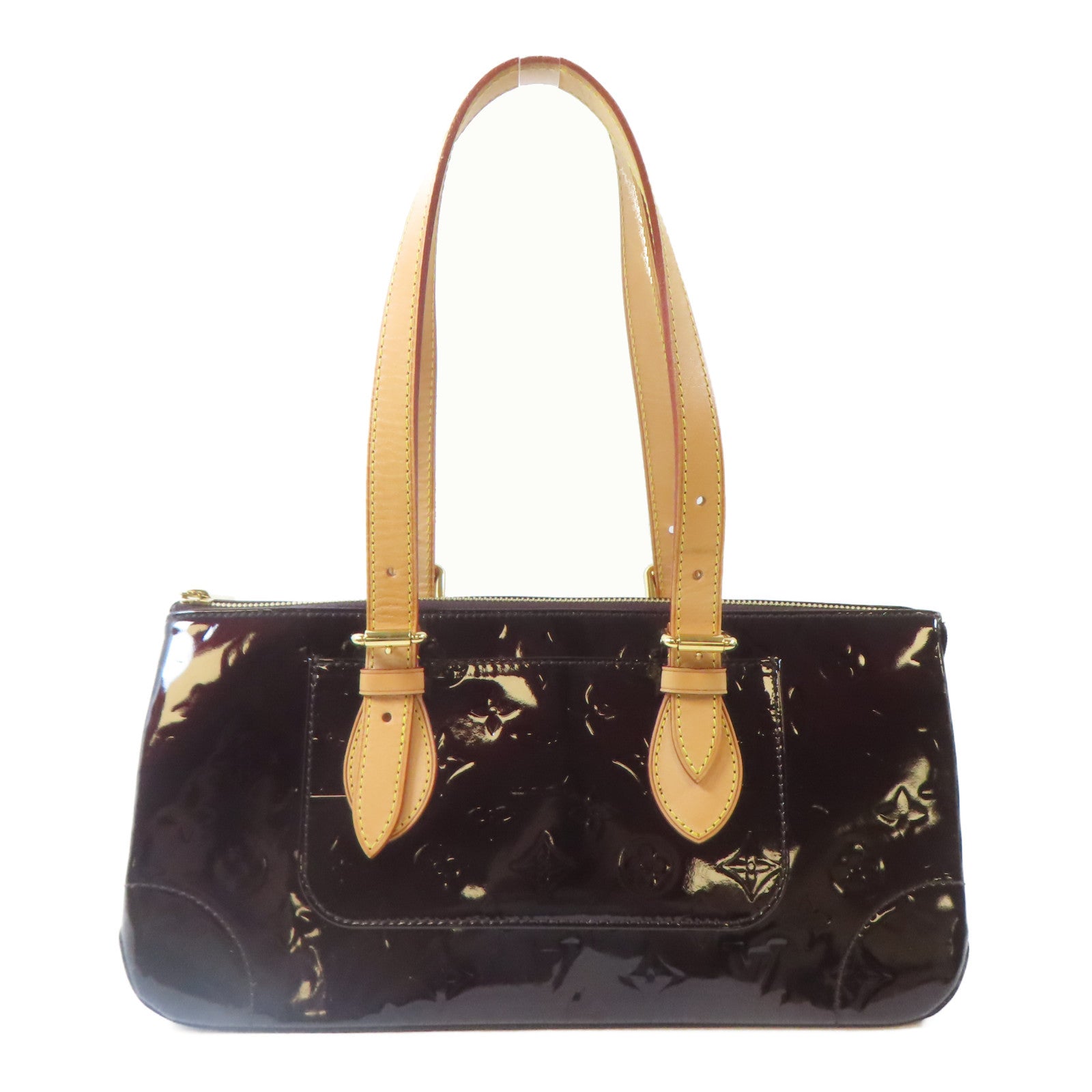 LOUIS VUITTON Vernis Rosewood Avenue金扣肩背袋紅色