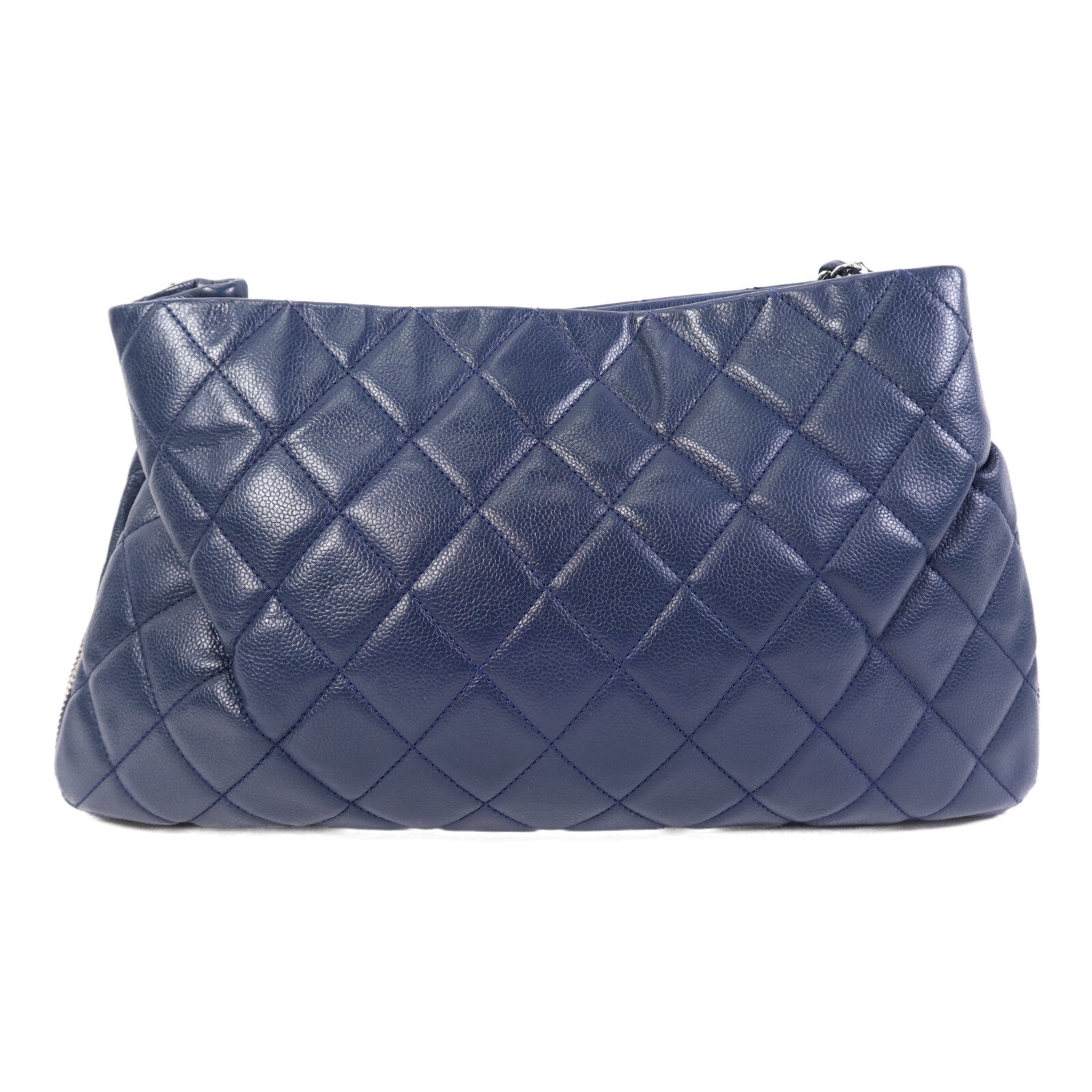 CHANEL 牛皮皮革Chain Shoulder Bag銀扣鏈帶肩背袋