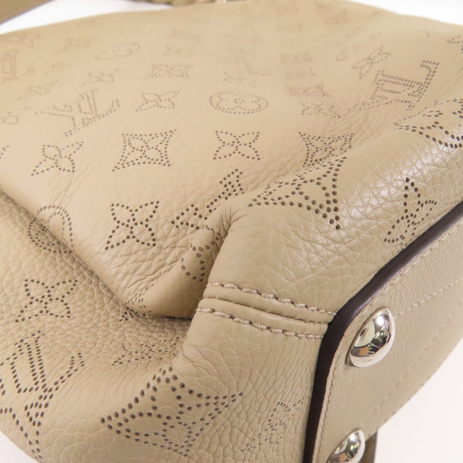 LOUIS VUITTON Mahina Babylon Chain BB銀扣手挽肩背兩用袋