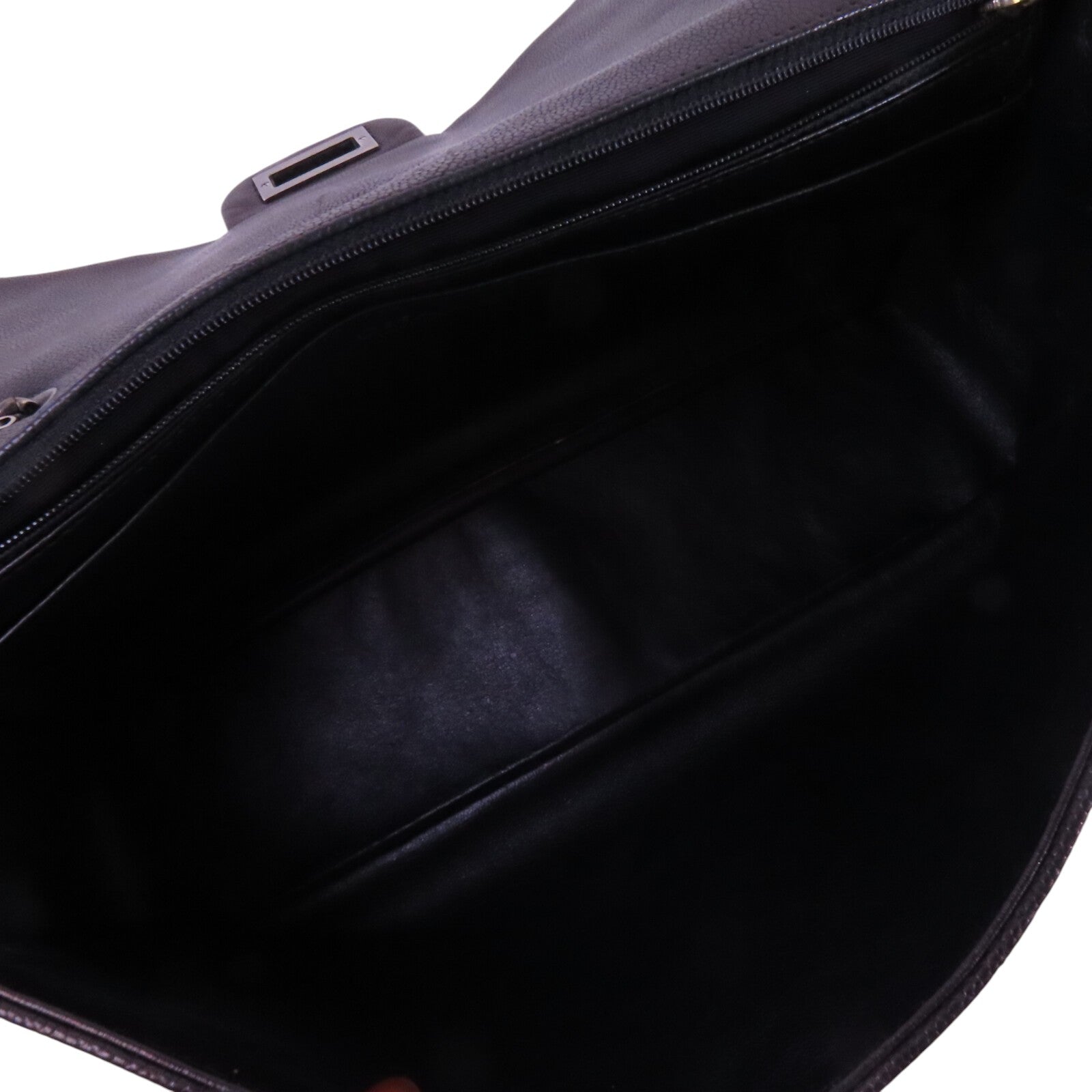 CHANEL 牛皮皮革Chain Shoulder Bag銀扣鏈帶肩背袋