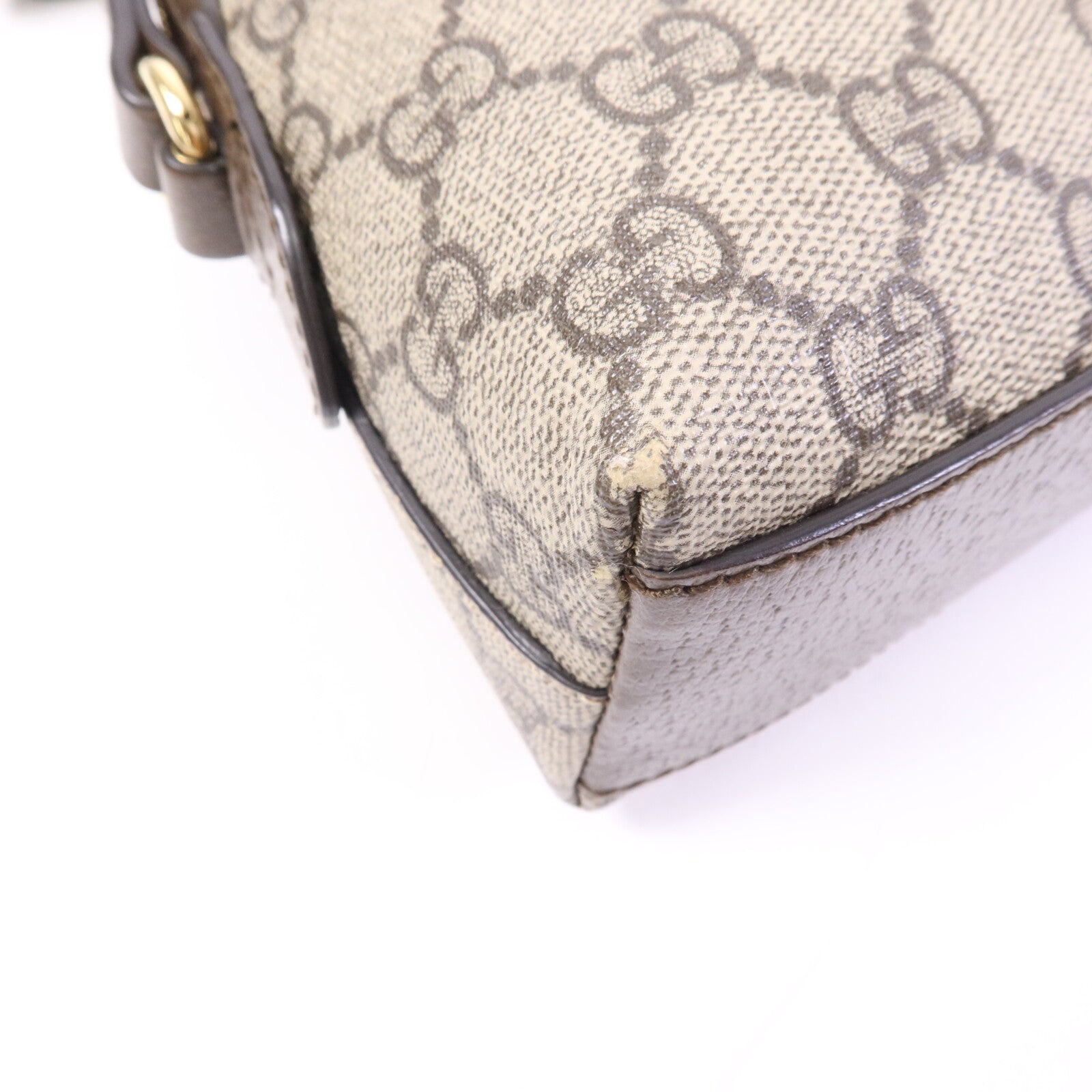GUCCI 塗層帆布GG Ophidia金扣肩背袋