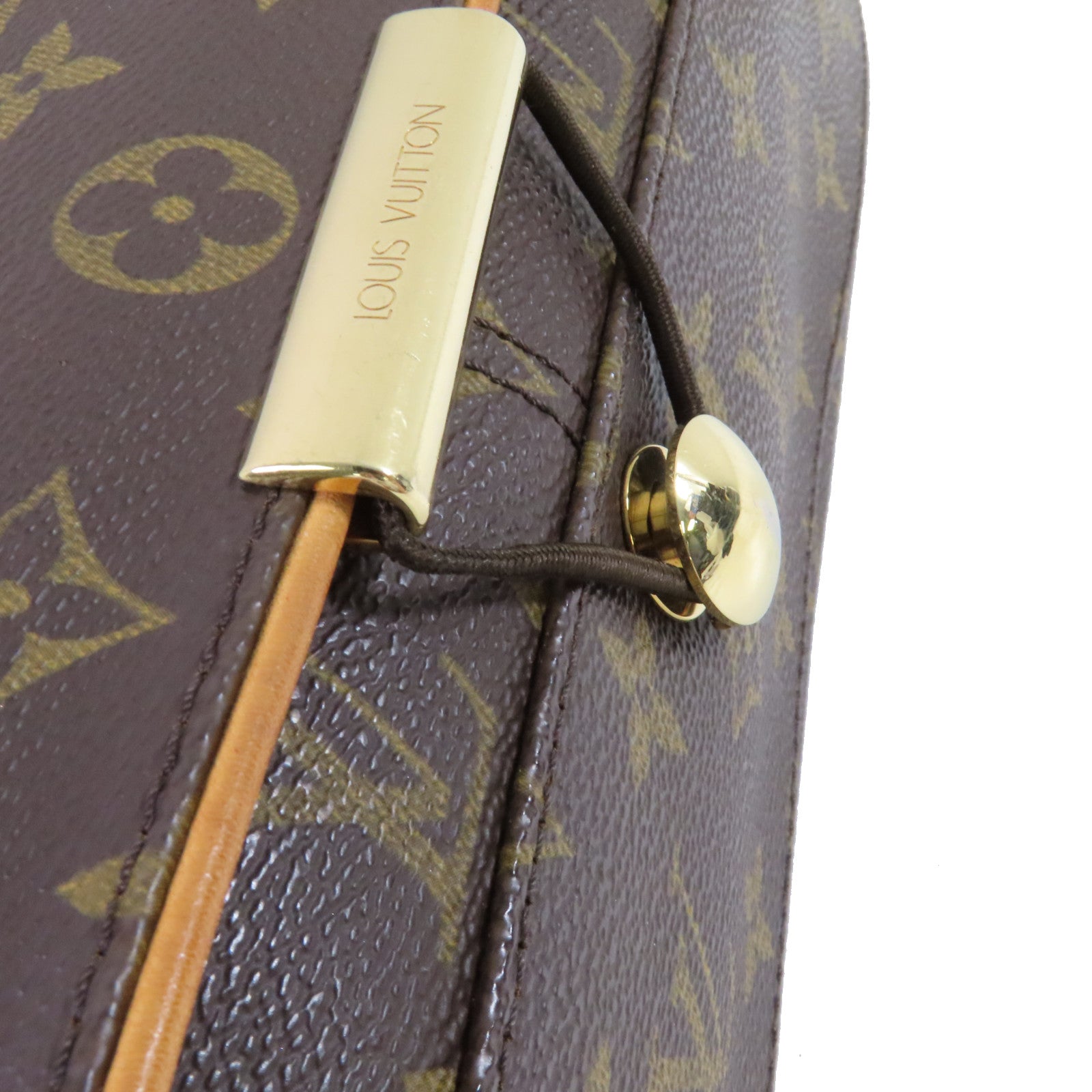 LOUIS VUITTON Monogram Abbeses Shoulder Bag金扣肩背袋啡色