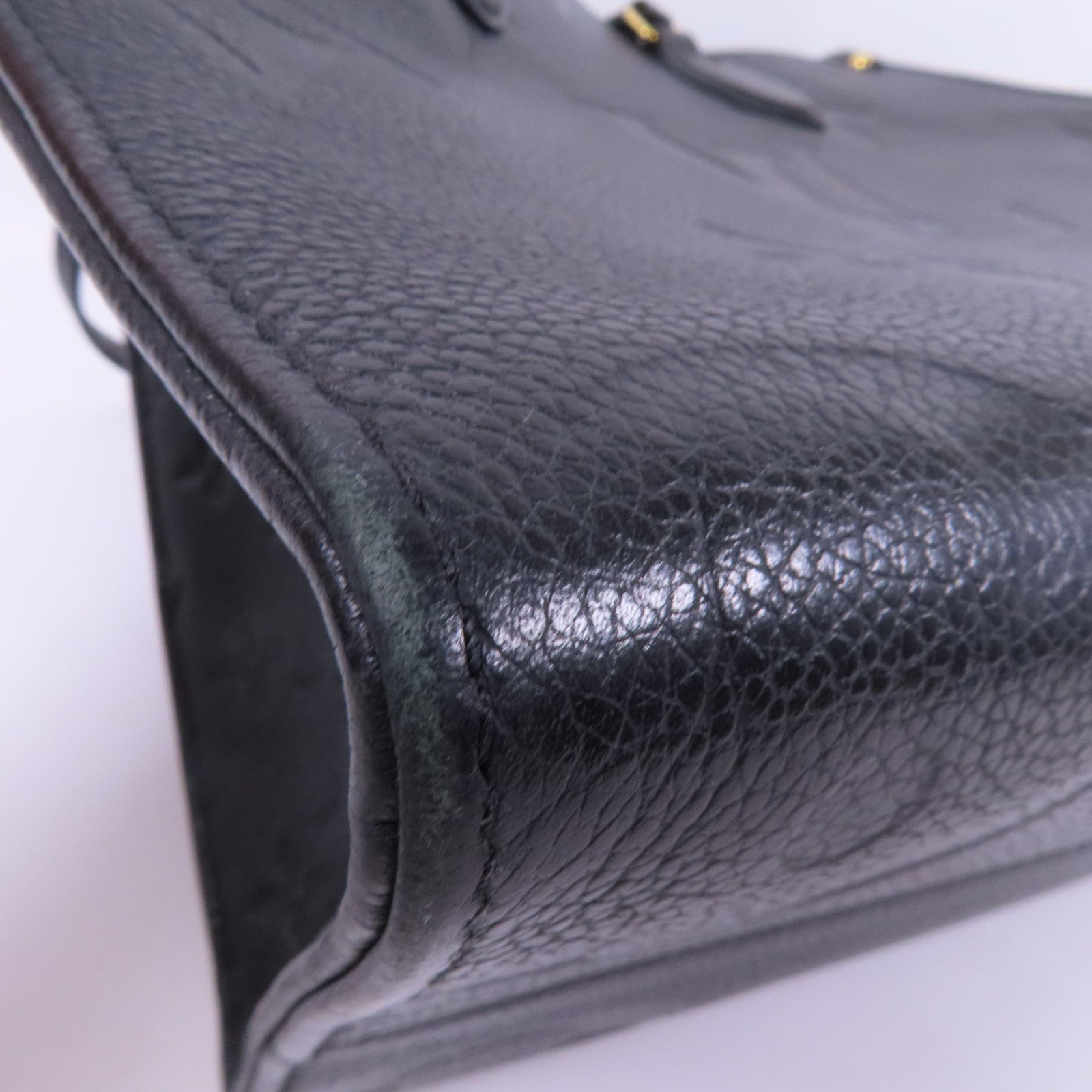 LOUIS VUITTON Monogram Empreinte On The Go MM金扣手挽肩背兩用袋