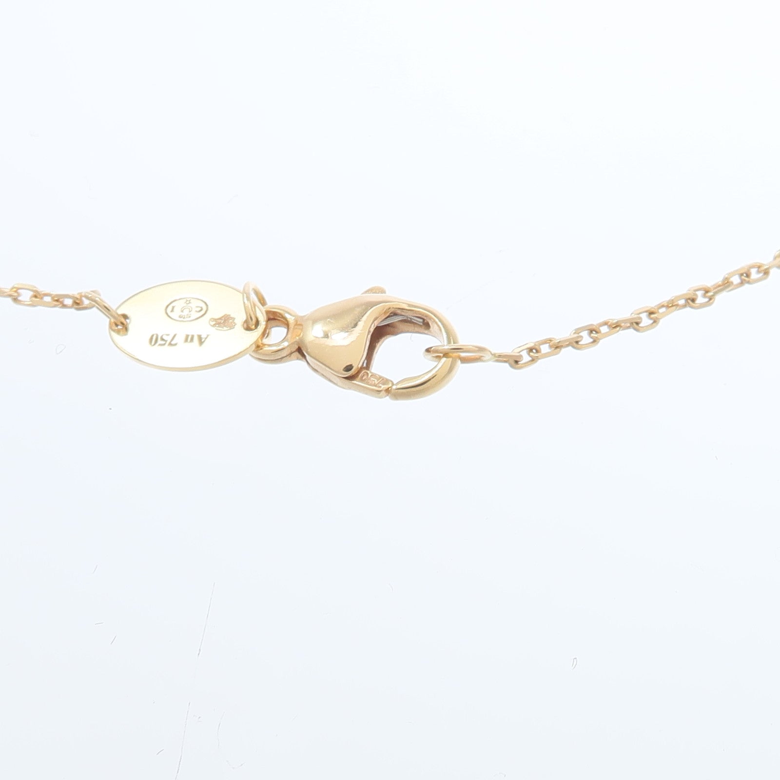 Chaumet 18K玫瑰金Jeux de Liens珍珠母貝/鑽石項鍊