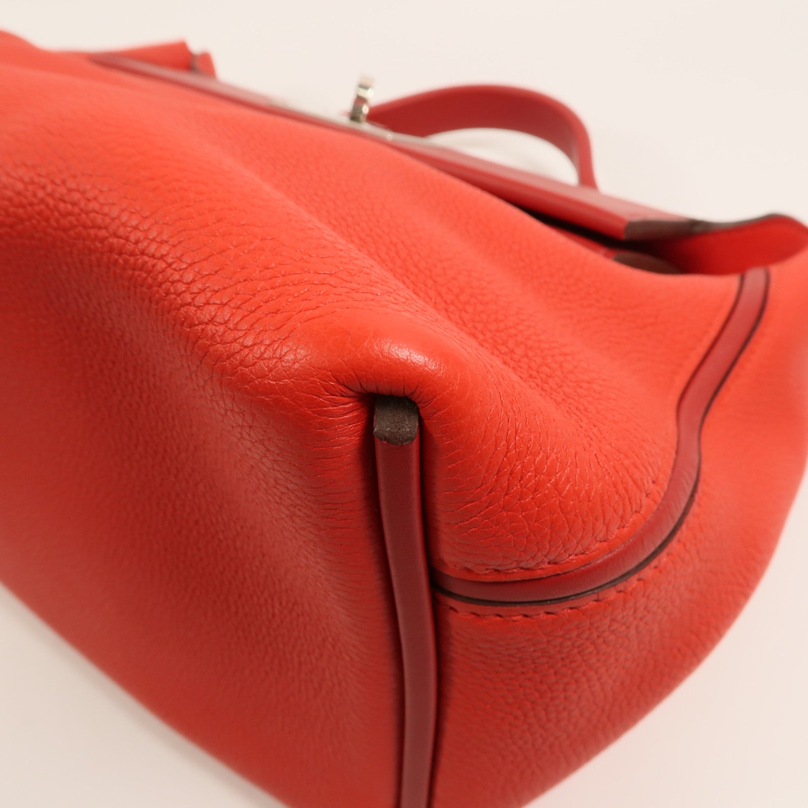 HERMES Togo/Swift皮革24/24 29cm手挽肩背兩用袋Rouge De Coeur