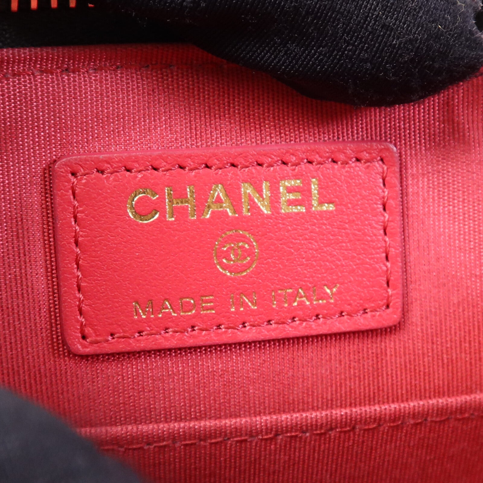 CHANEL 牛皮皮革Chain Shoulder Bag金扣鏈帶肩背袋
