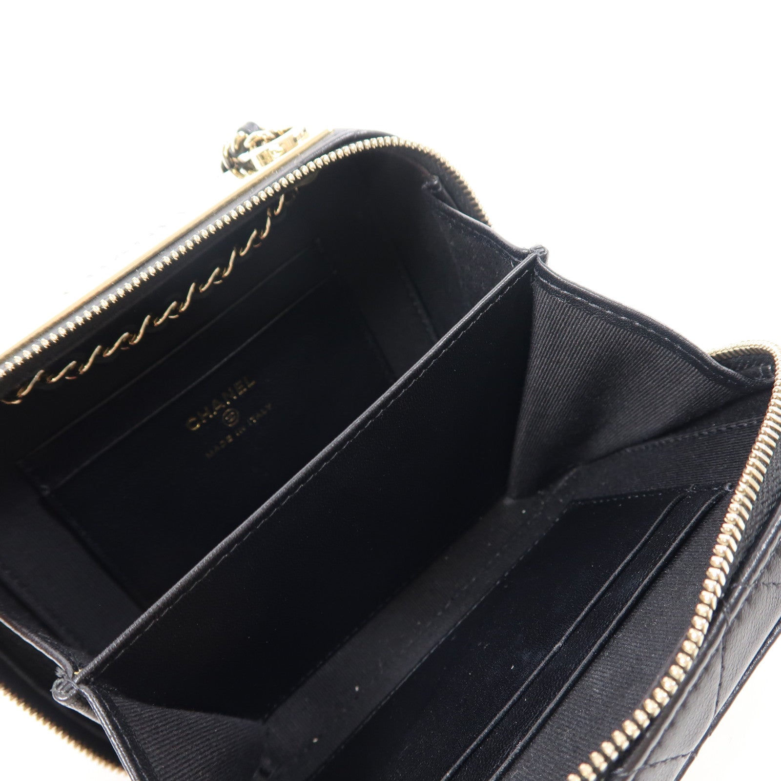 CHANEL 【激減優惠】羊皮皮革Chain Shoulder金扣鏈帶肩背袋