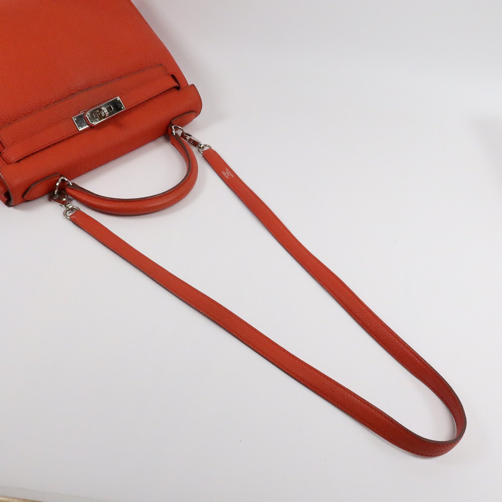 HERMES Togo皮革Kelly 28手挽肩背兩用袋Capucine