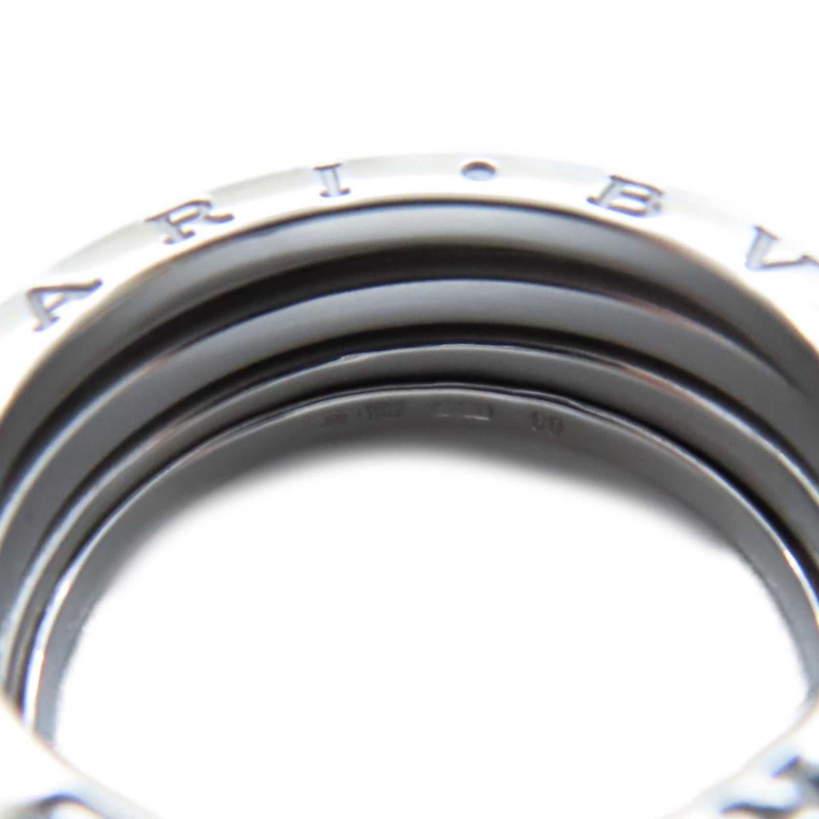 BVLGARI 18K白金B-zero1戒指US#8.5