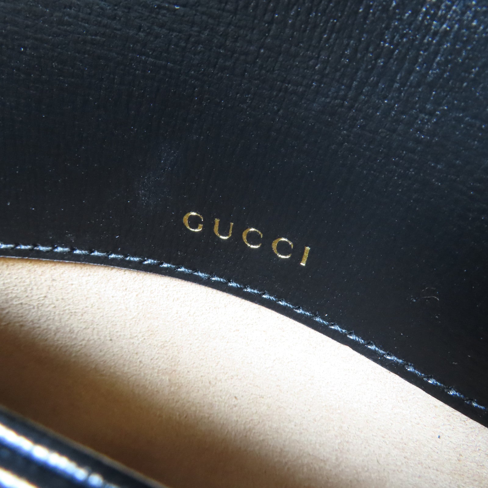 GUCCI 【激減優惠】牛皮皮革Horsebit 1955金扣肩背袋黑色