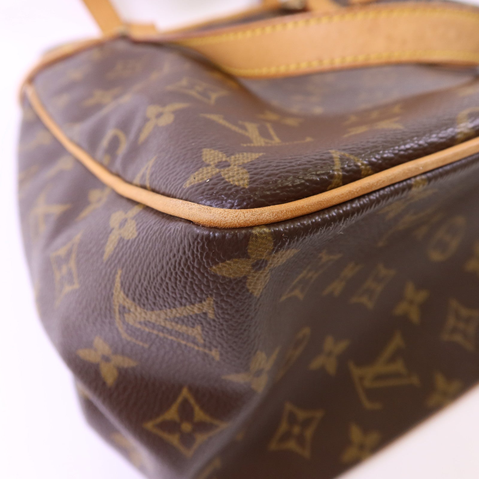 LOUIS VUITTON 【激減優惠】Monogram Batignolles金扣手挽袋棕色